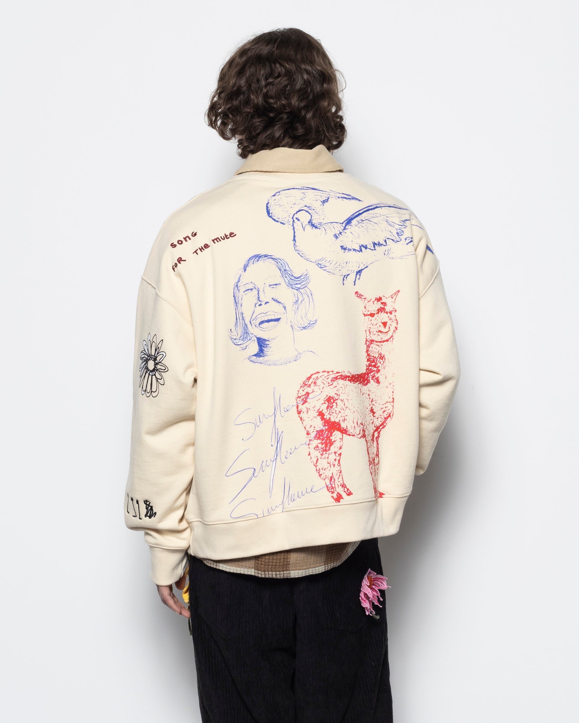 Sketchbook Relaxed Pullover in Ivory