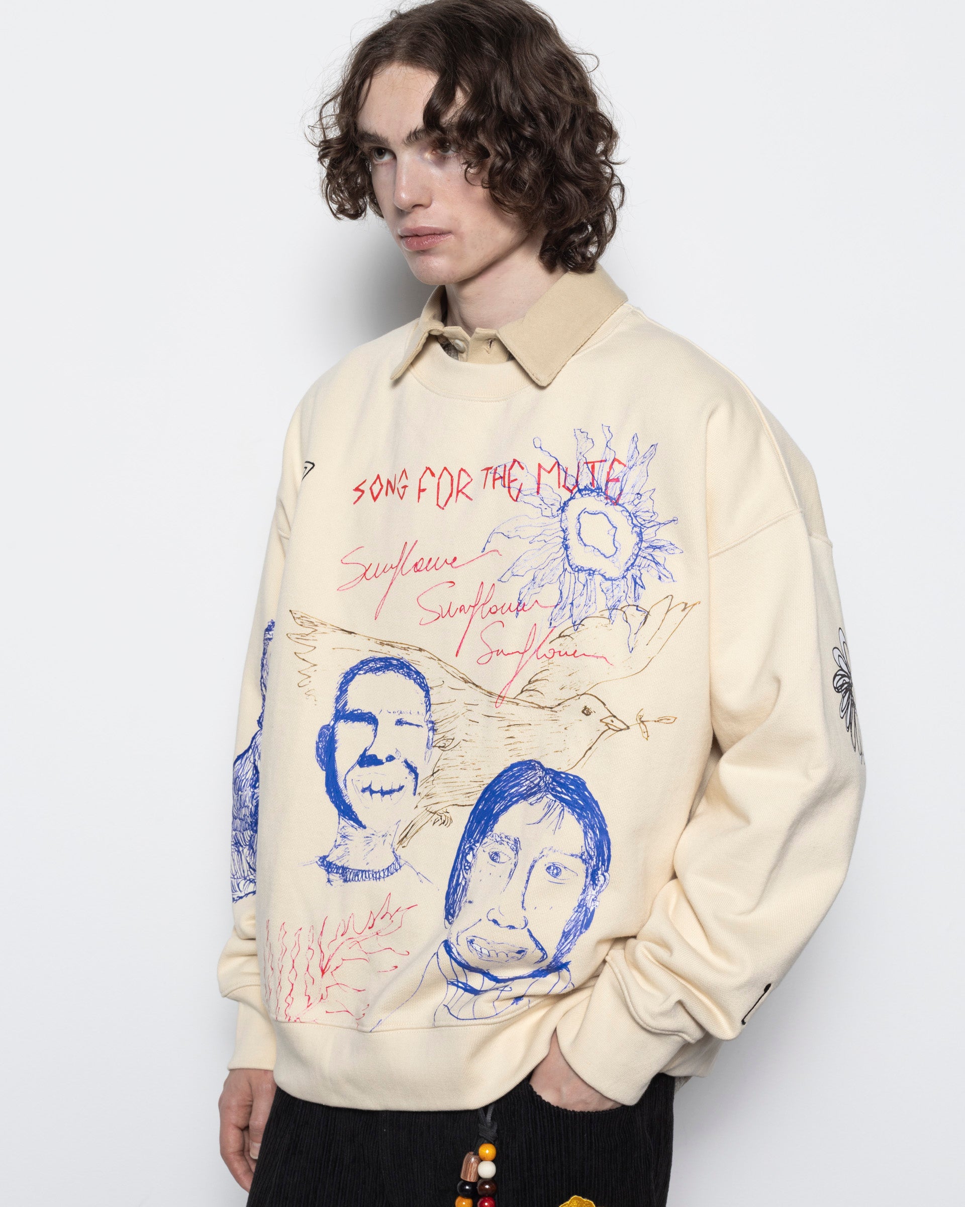 Sketchbook Relaxed Pullover in Ivory