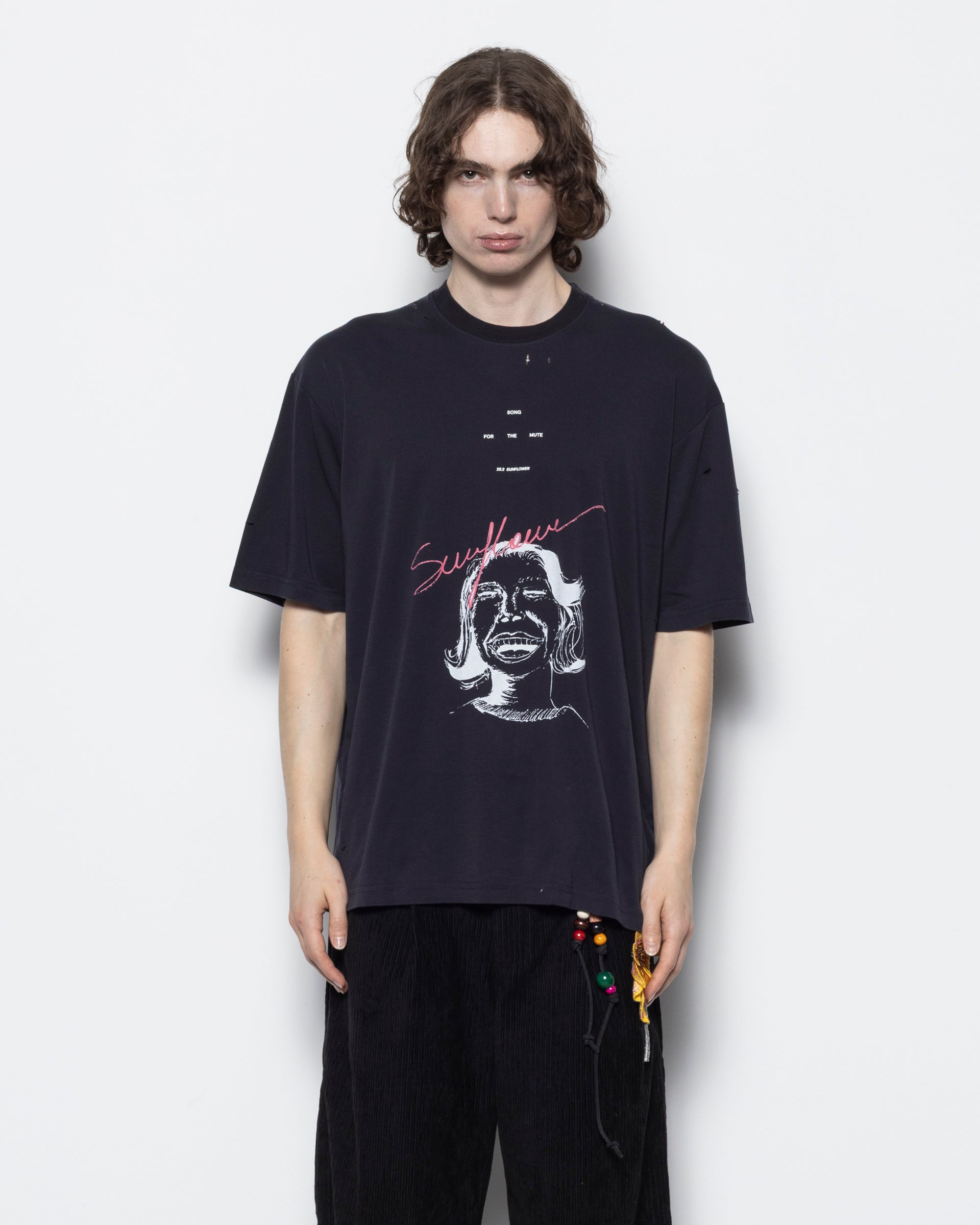 Sunflower Oversized Tee in Navy