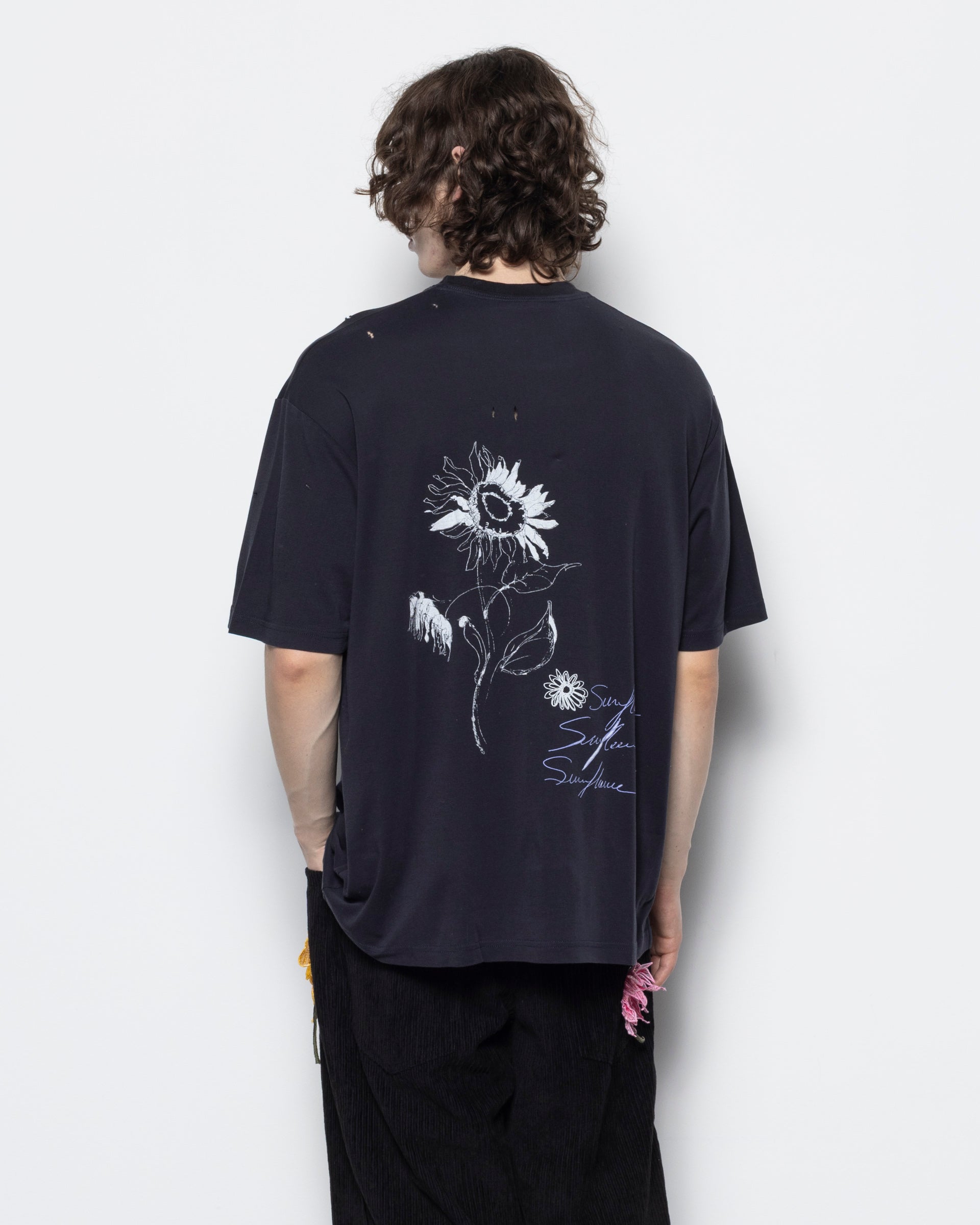 Sunflower Oversized Tee in Navy