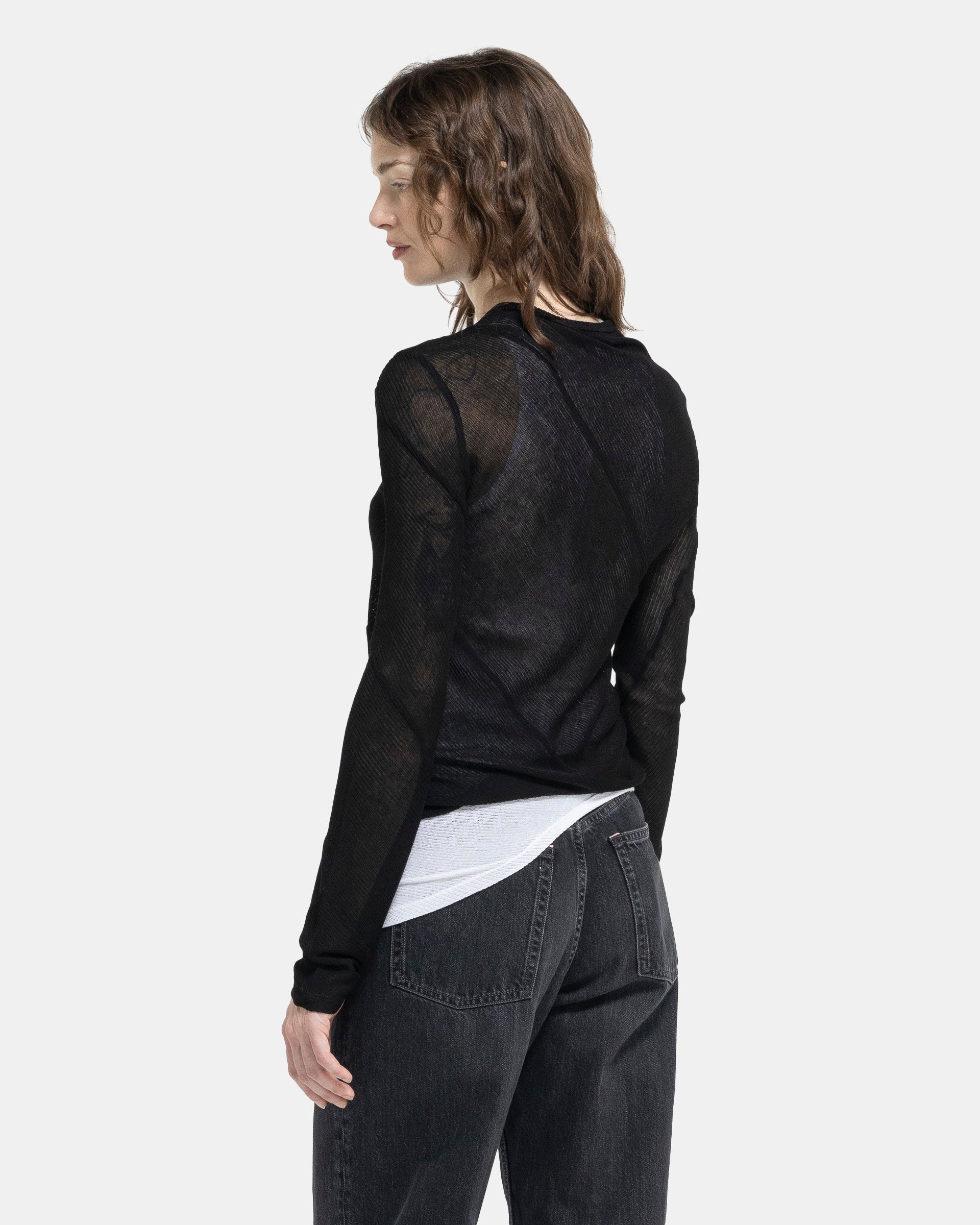 Spiral Long Sleeve in Jet