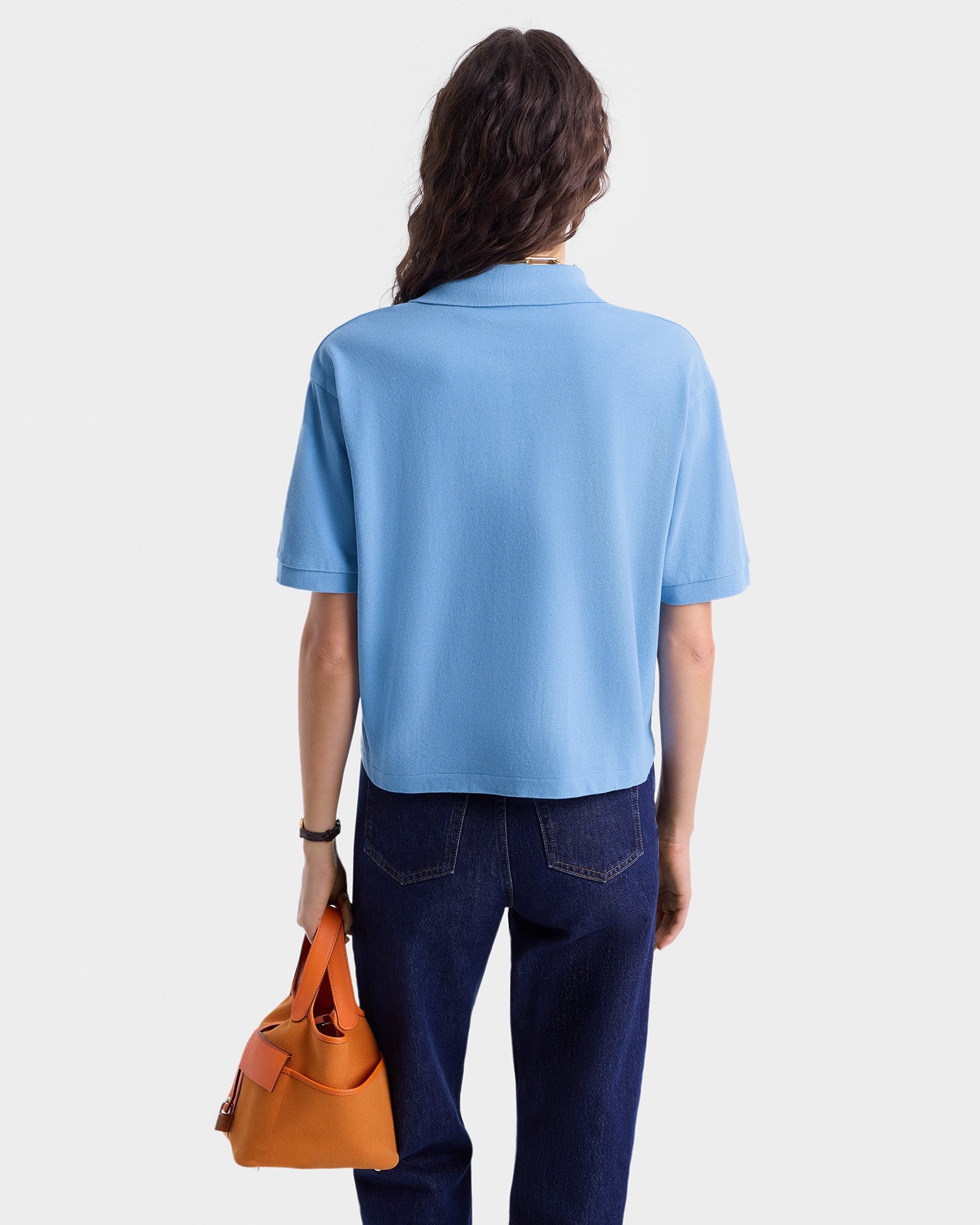 H&W Crest Pique Polo in Juniper
