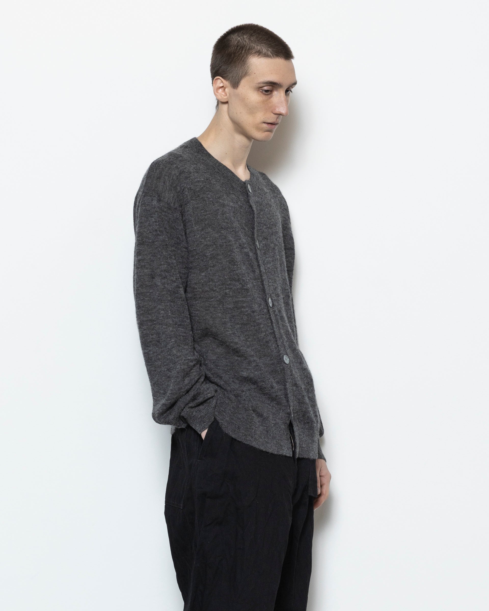 Andres Knit Cardigan in Grey