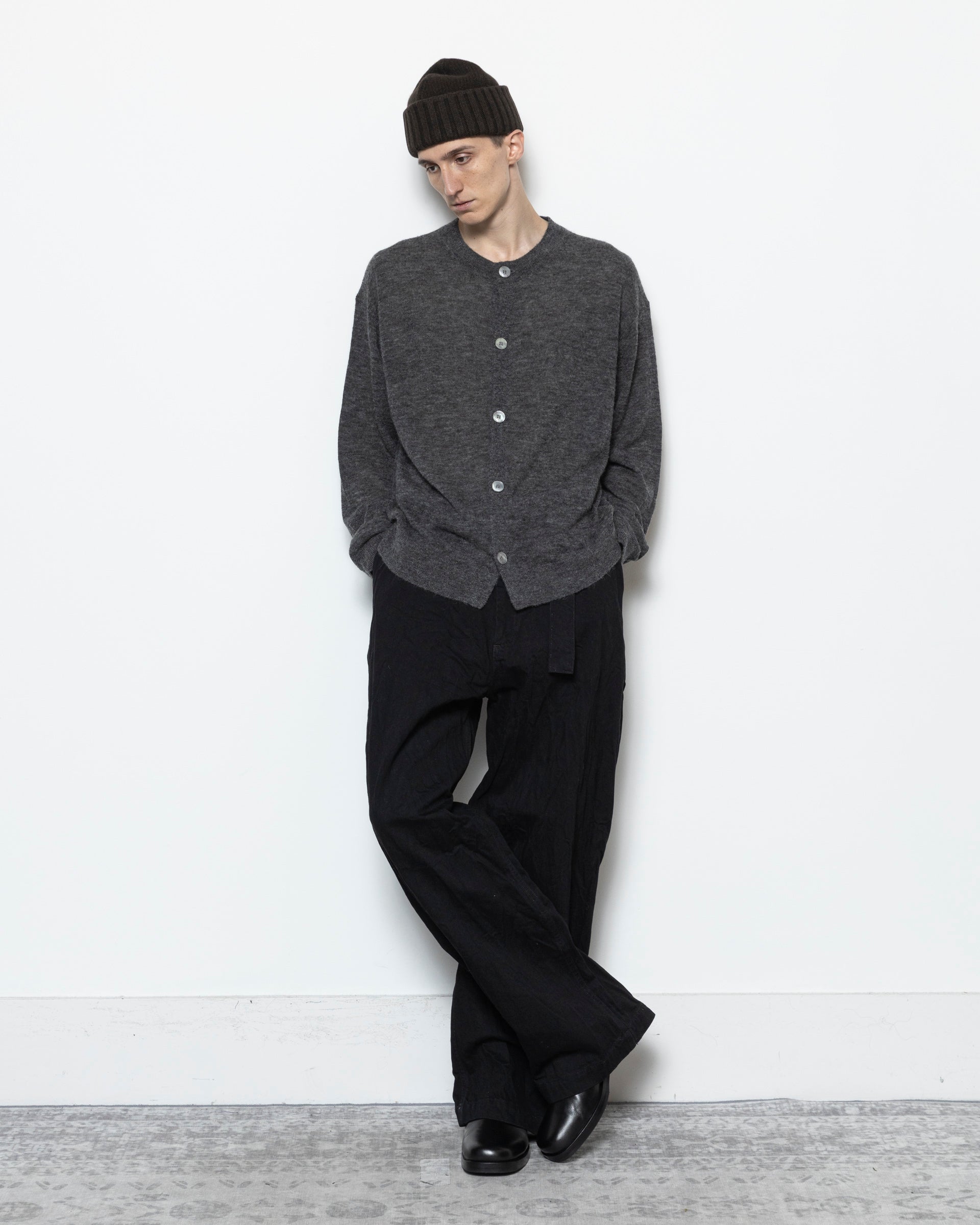 Studio Nicholson Andres Knit Cardigan in Grey | RODEN GRAY
