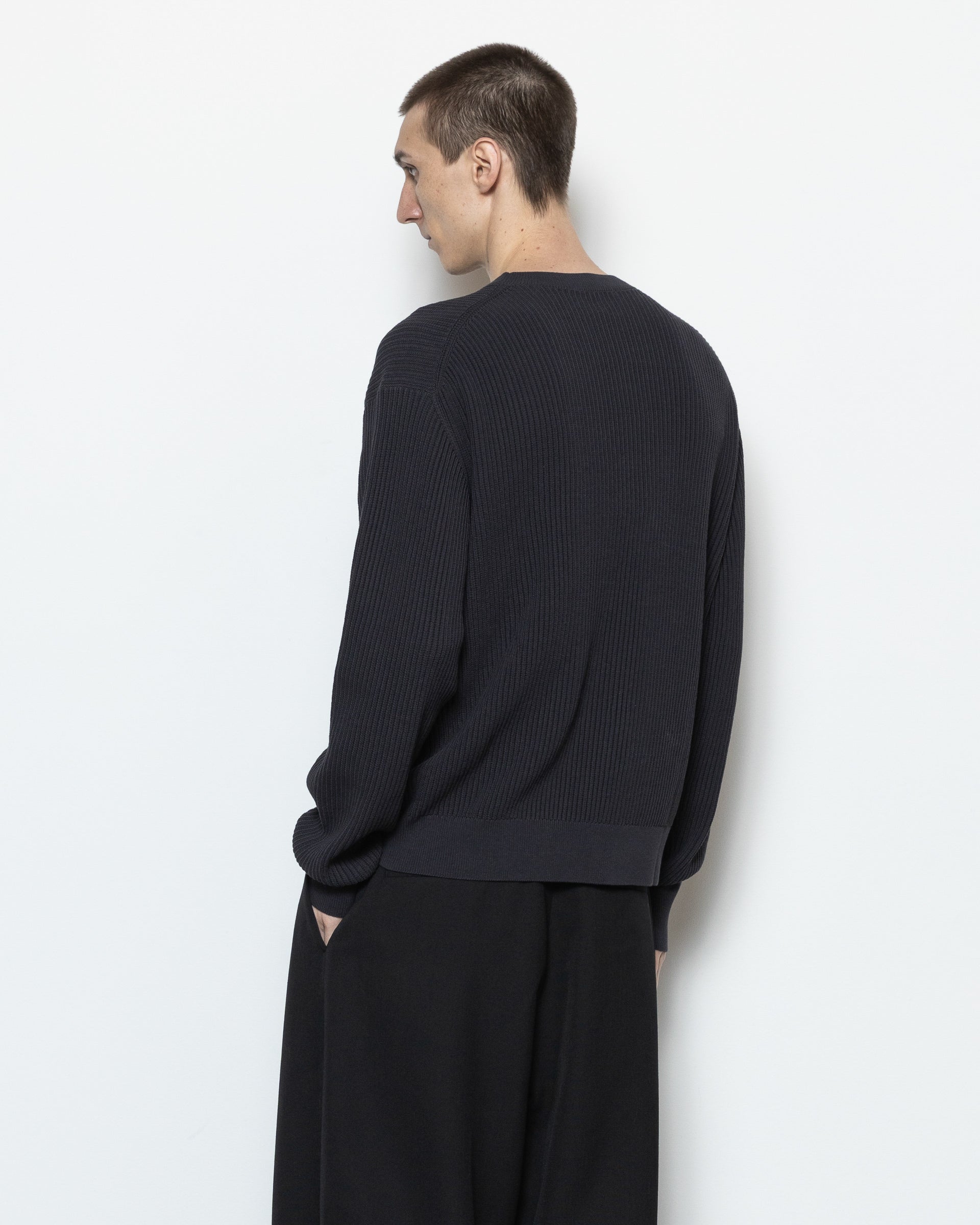 Arda Knit Crewneck in Pewter