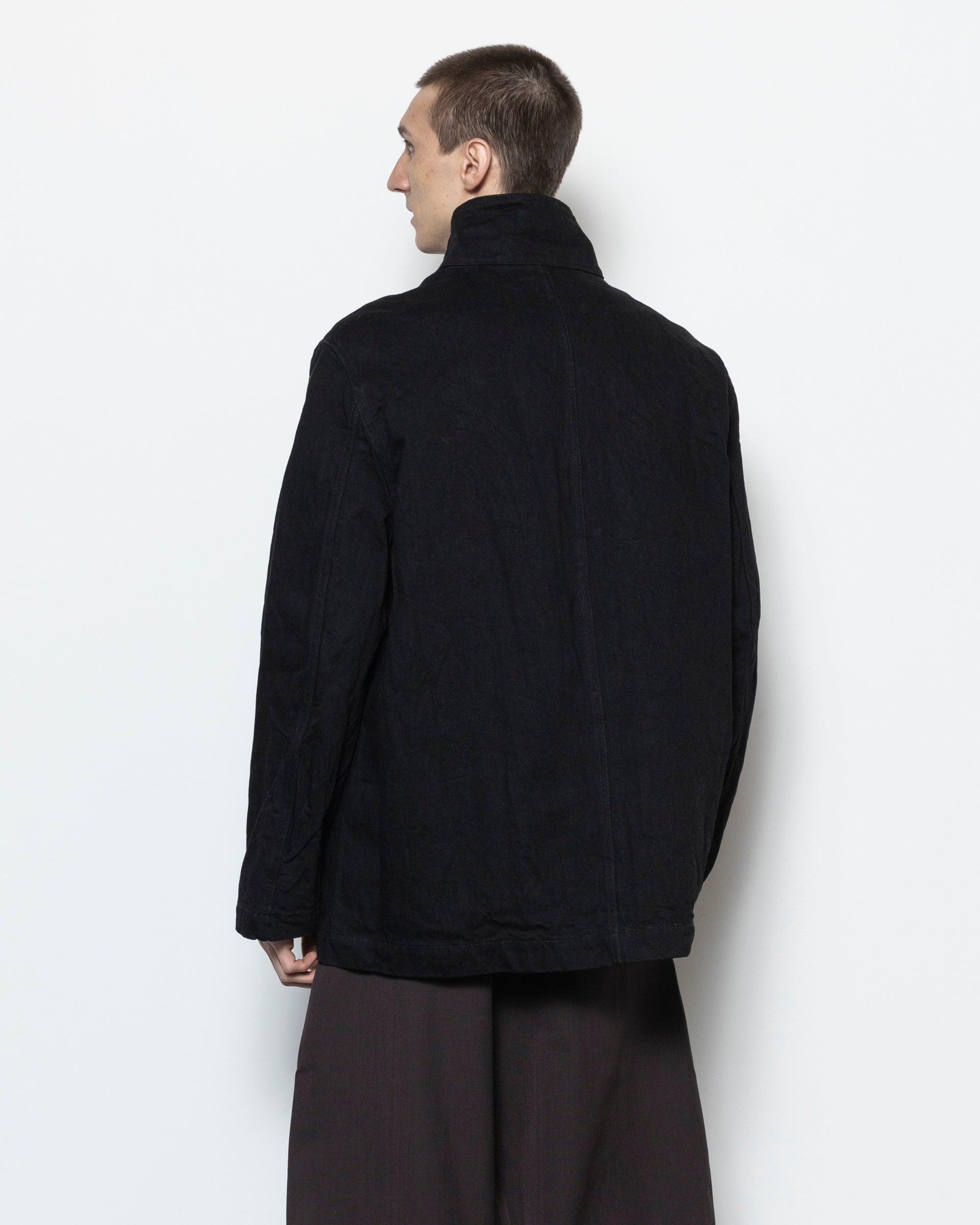 Studio Nicholson District Denim Jacket in Black | RODEN GRAY