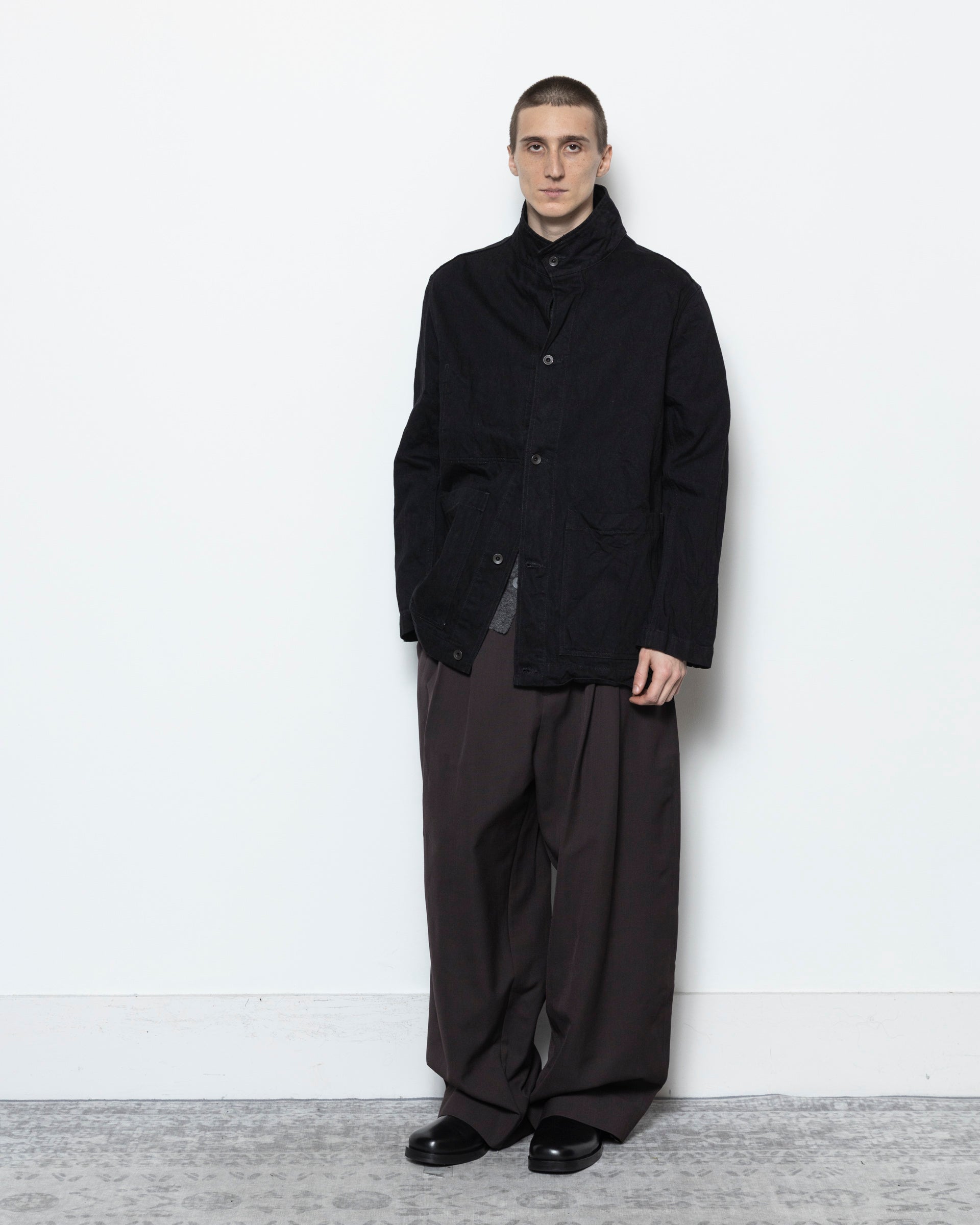 Studio Nicholson District Denim Jacket in Black | RODEN GRAY
