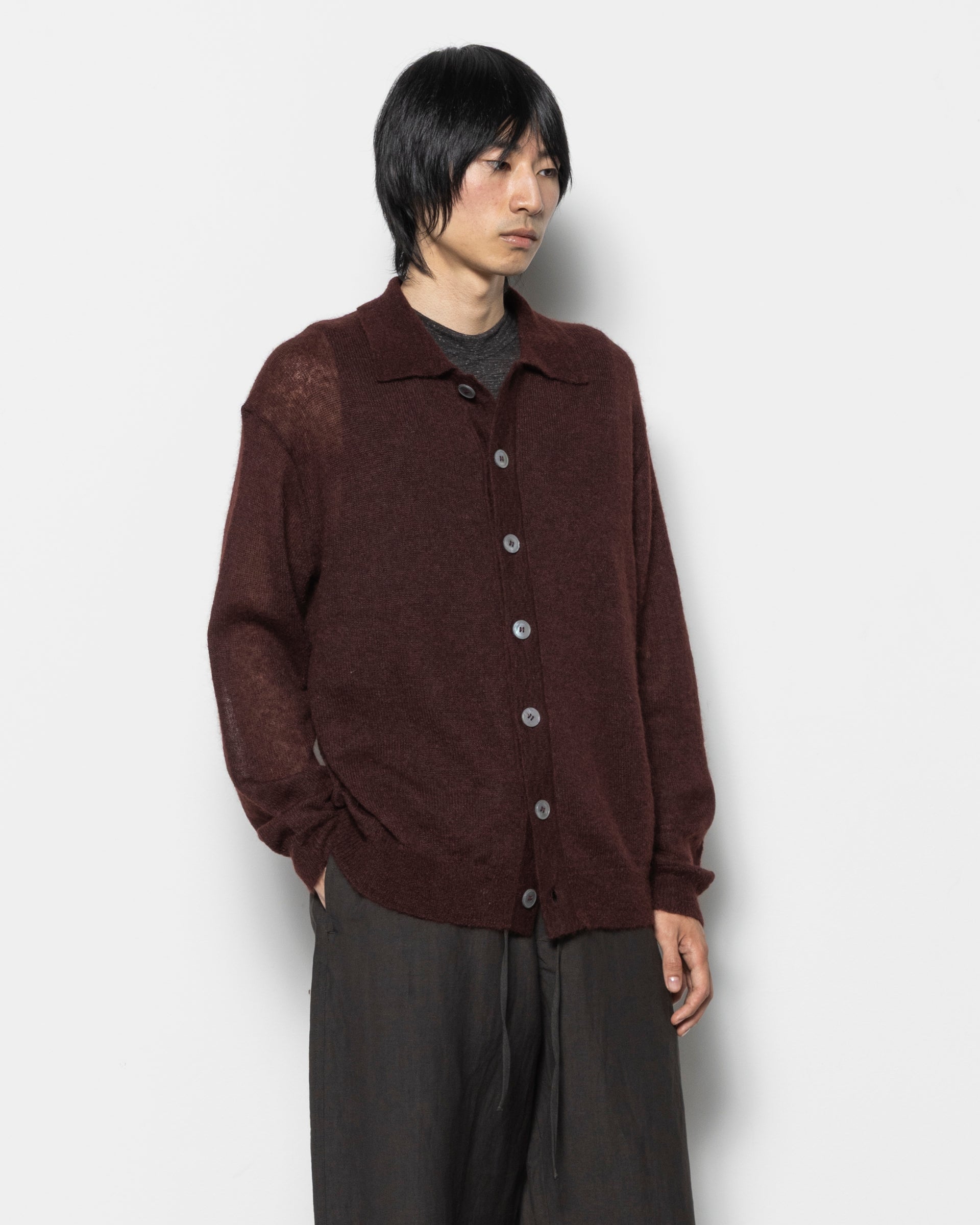 Hamto Cardigan in Mulberry