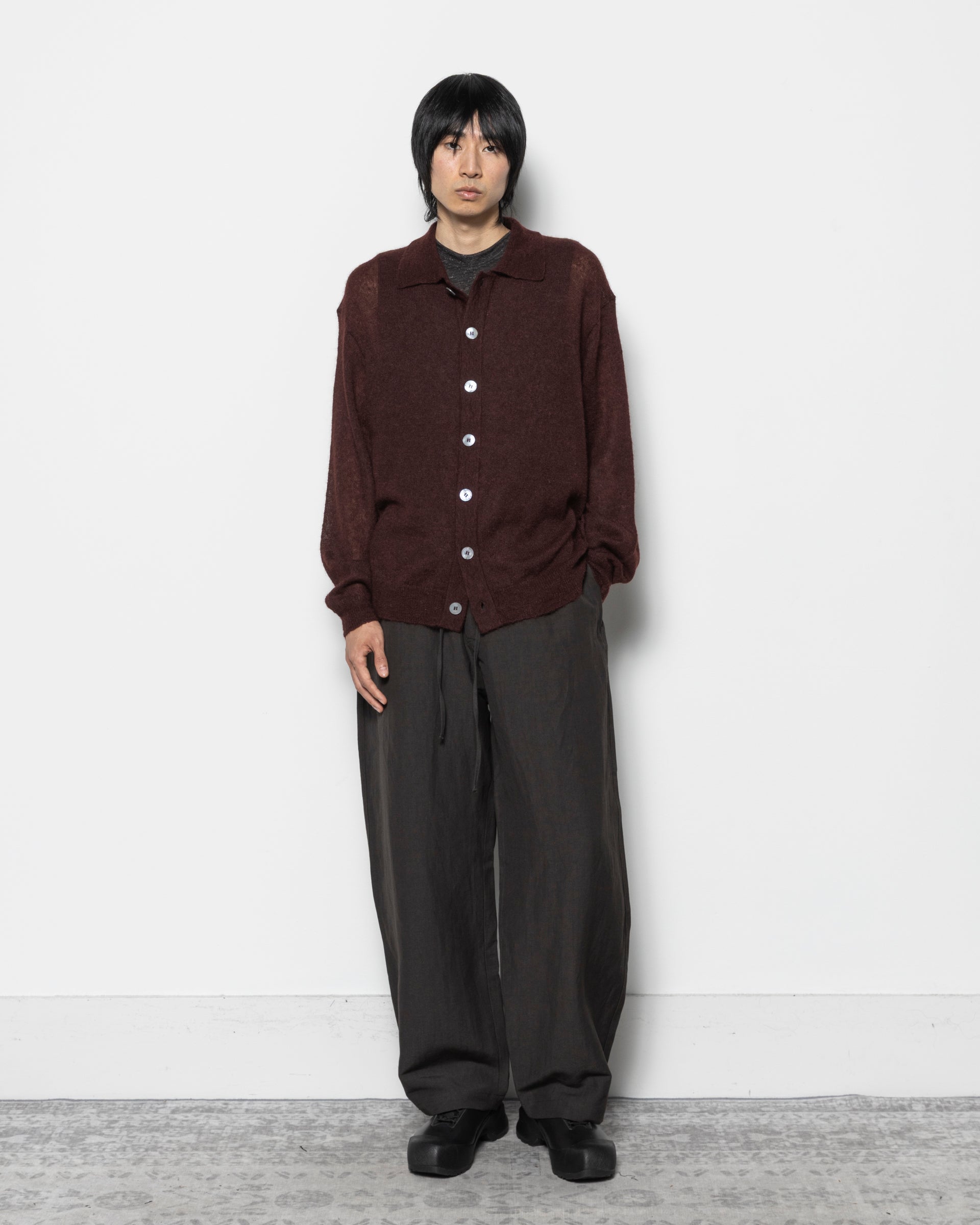 Hamto Cardigan in Mulberry