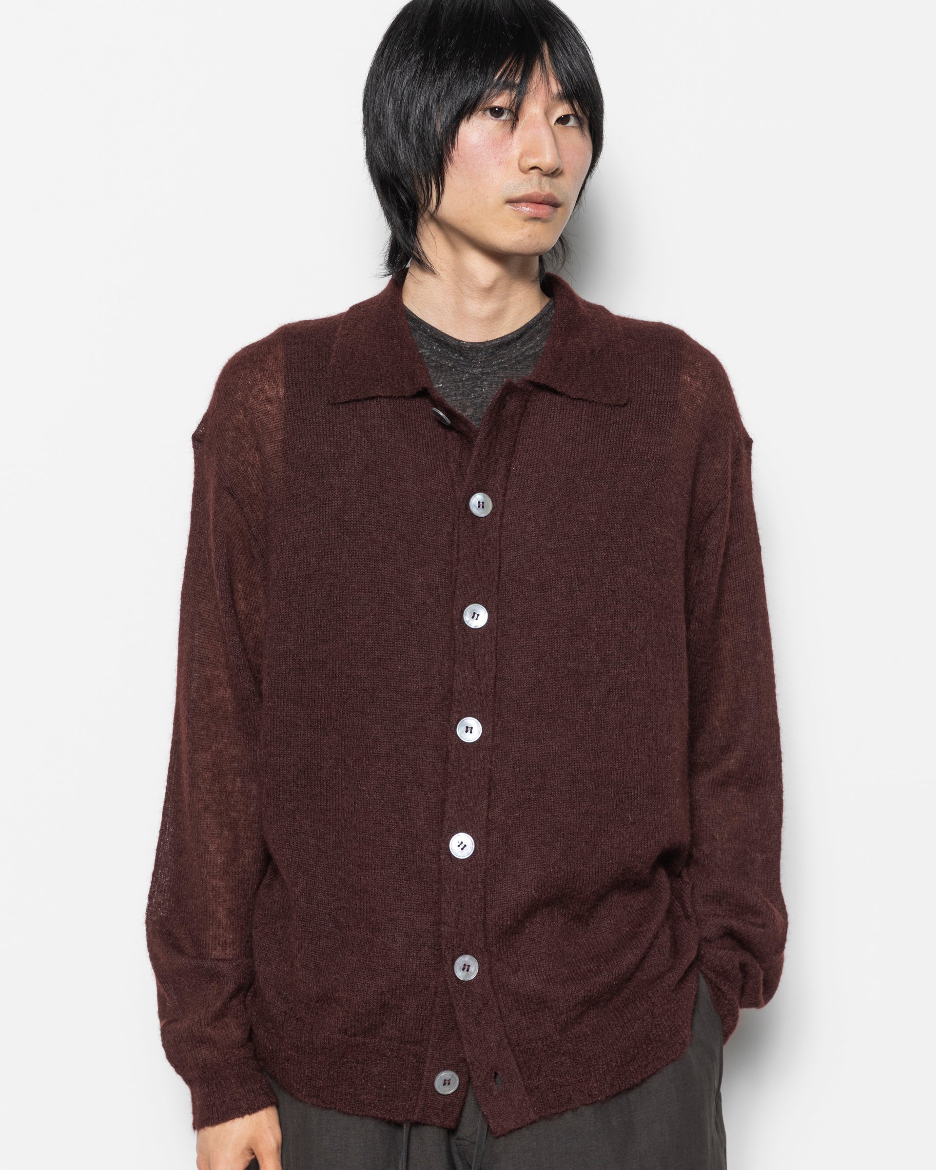 Hamto Cardigan in Mulberry