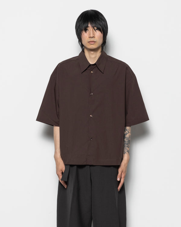 Sanko Short Sleeve Shirt in Cocoa Brown