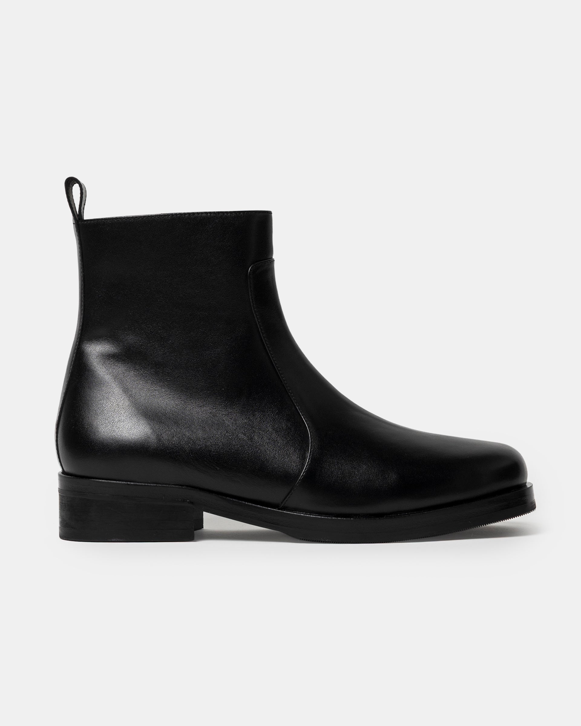 Square Toe Boot in Black
