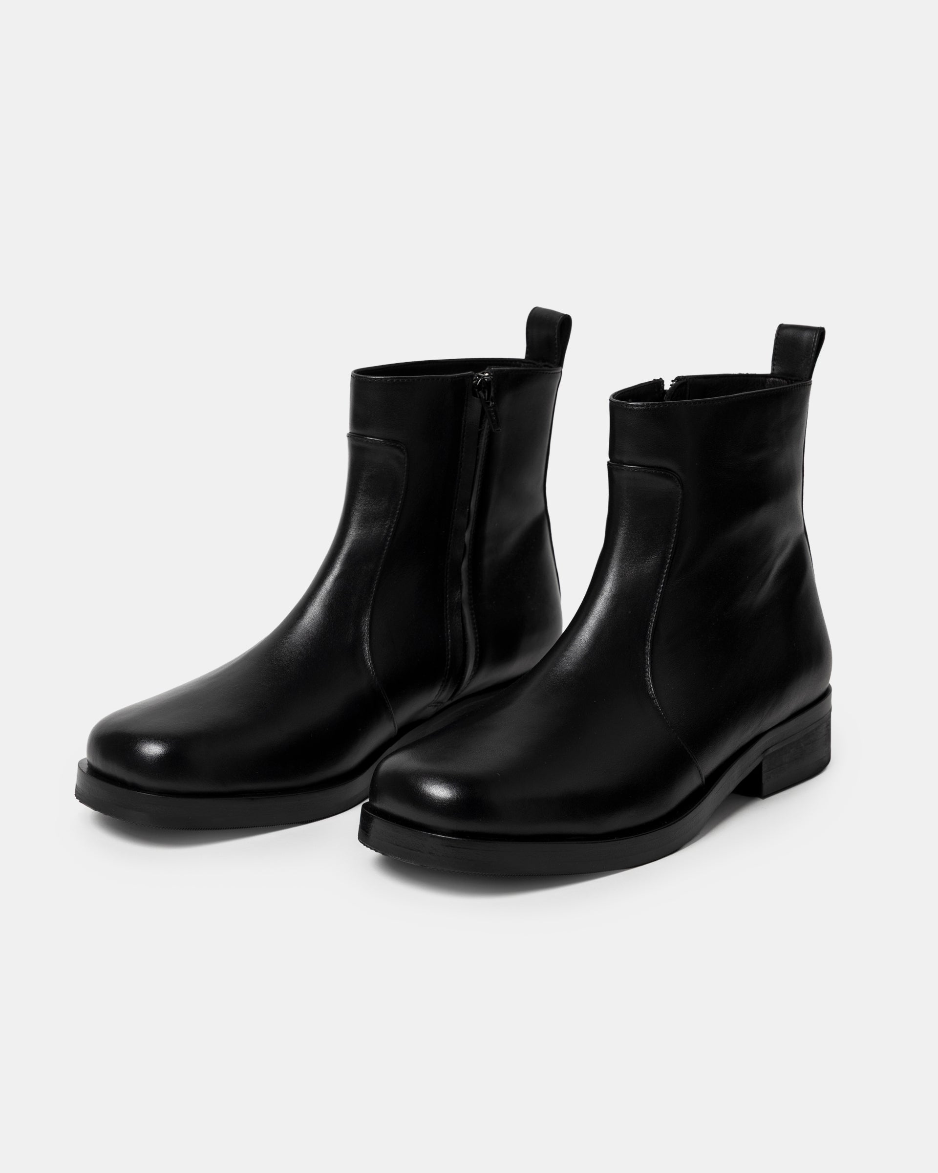 Square Toe Boot in Black