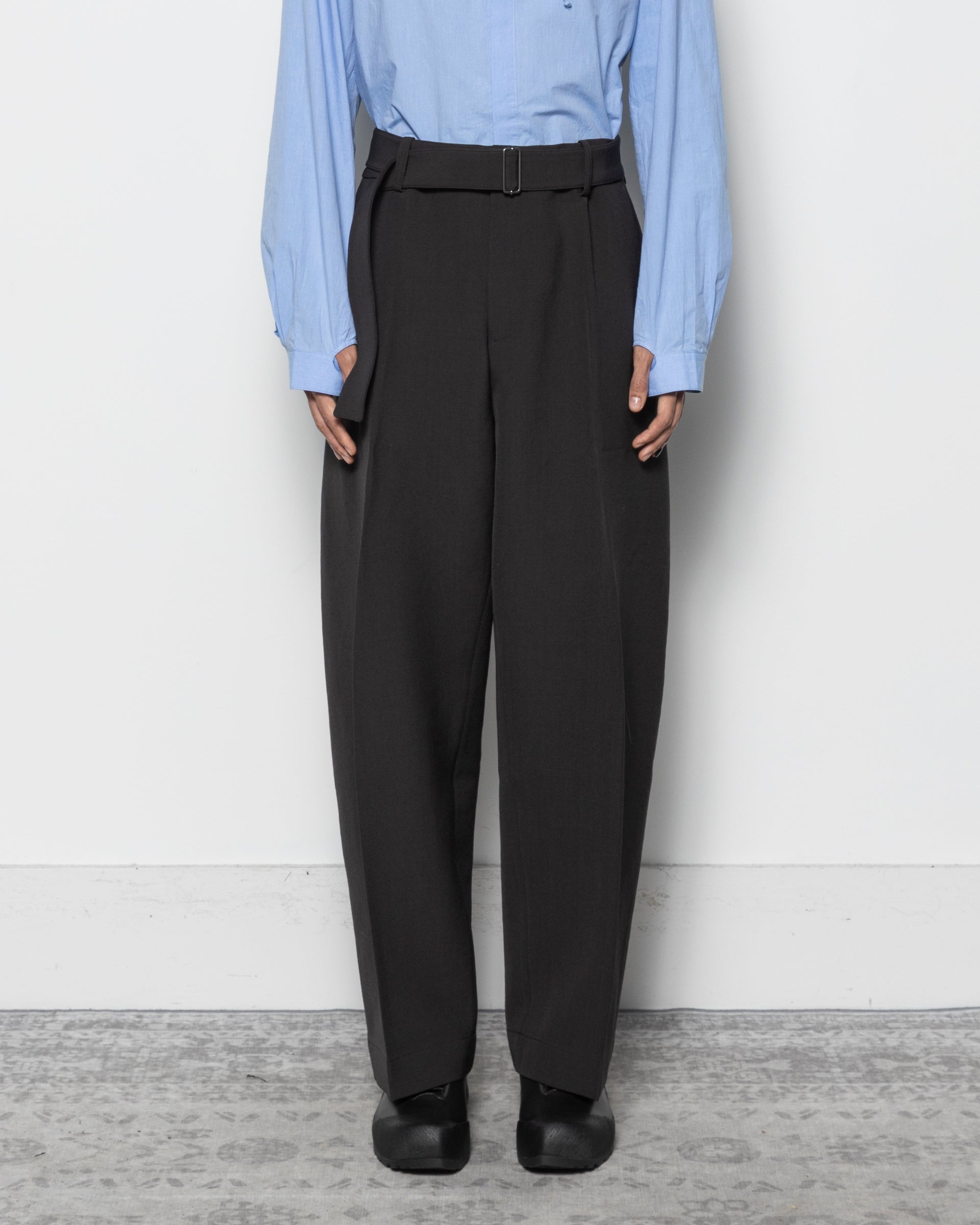 Vital Belted Pants in Black Grape