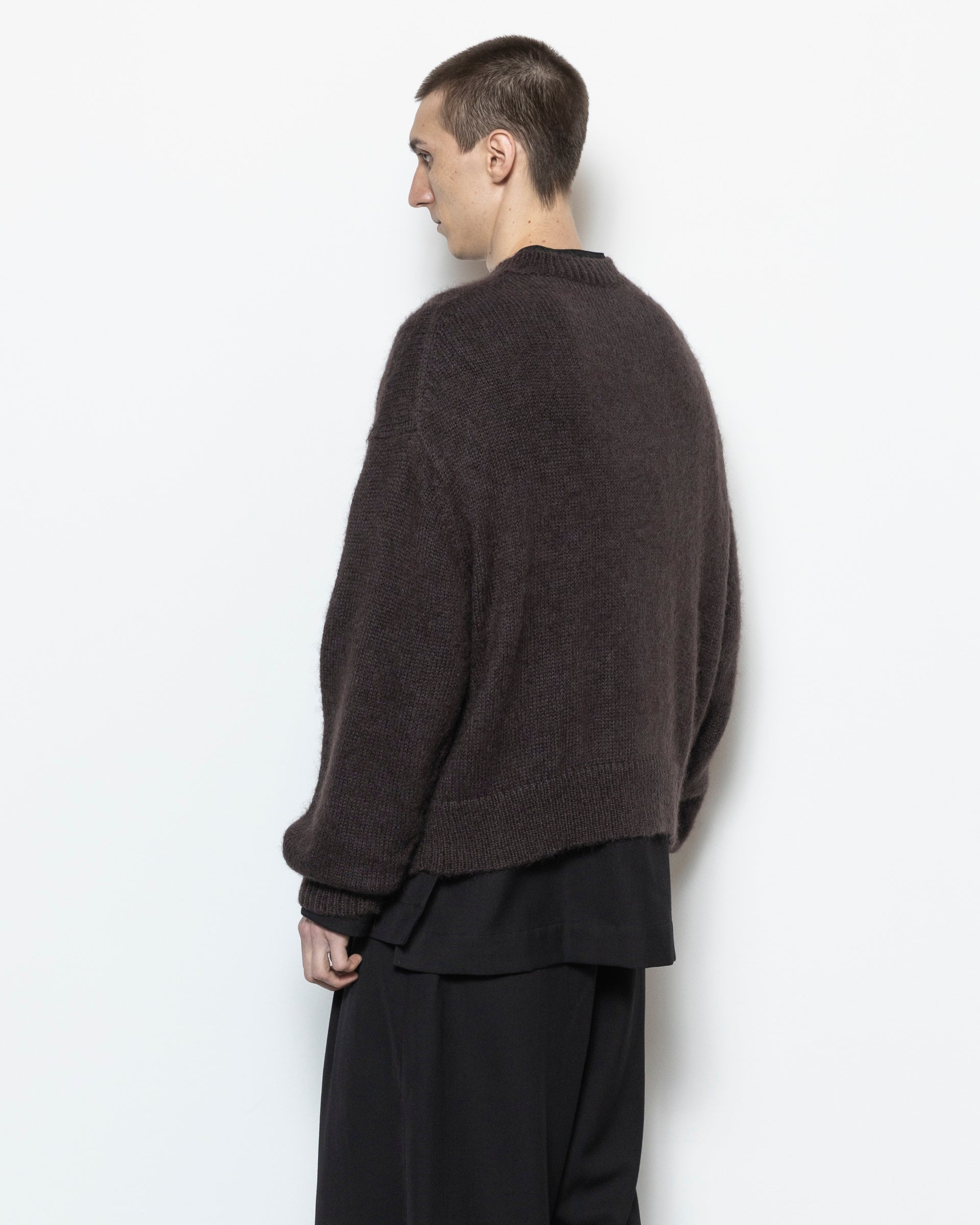 Wynn Knit Crewneck in Espresso