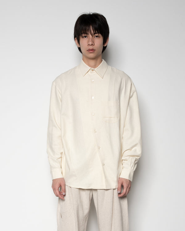 Distorted Shirt in Off-White