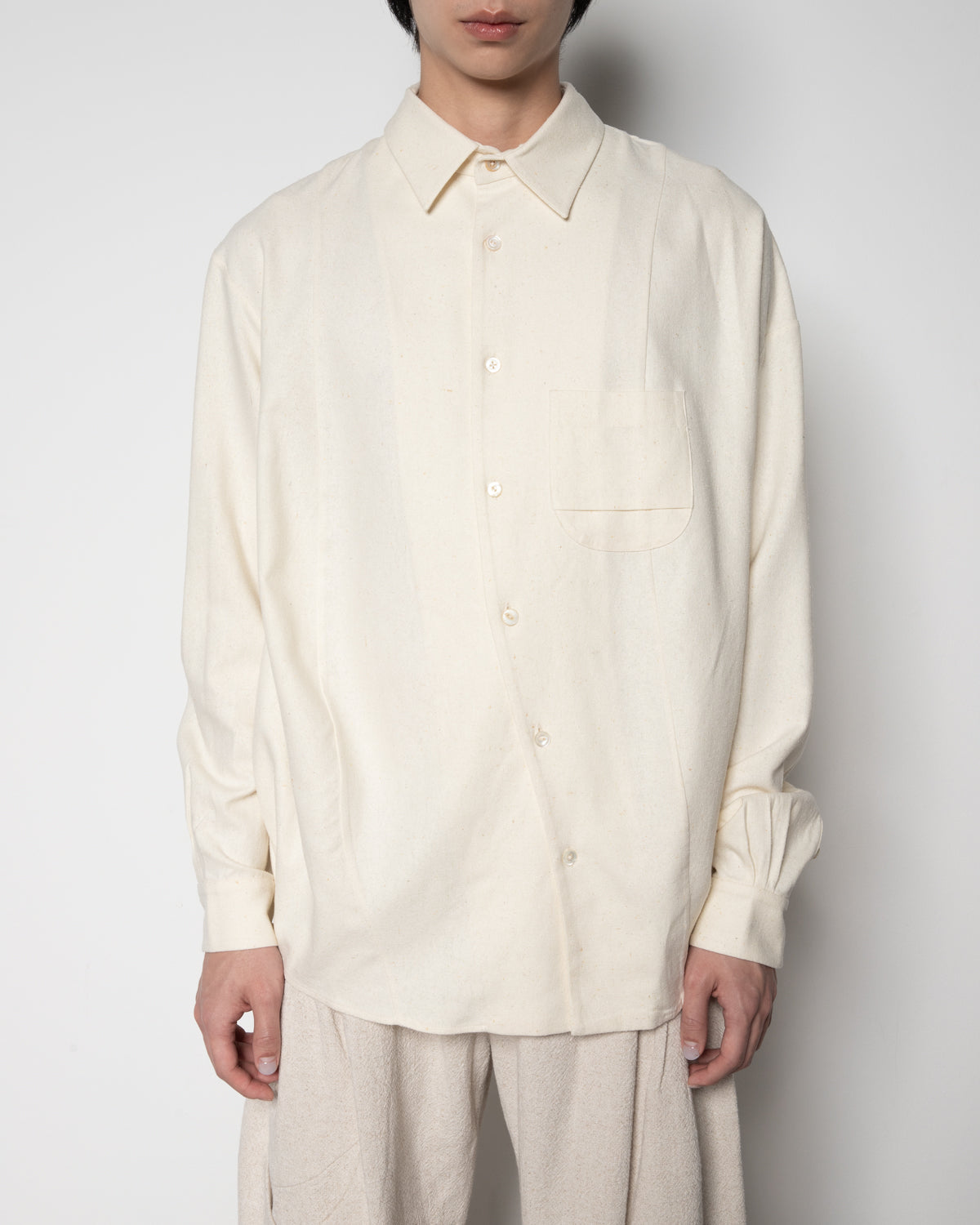 Distorted Shirt in Off-White