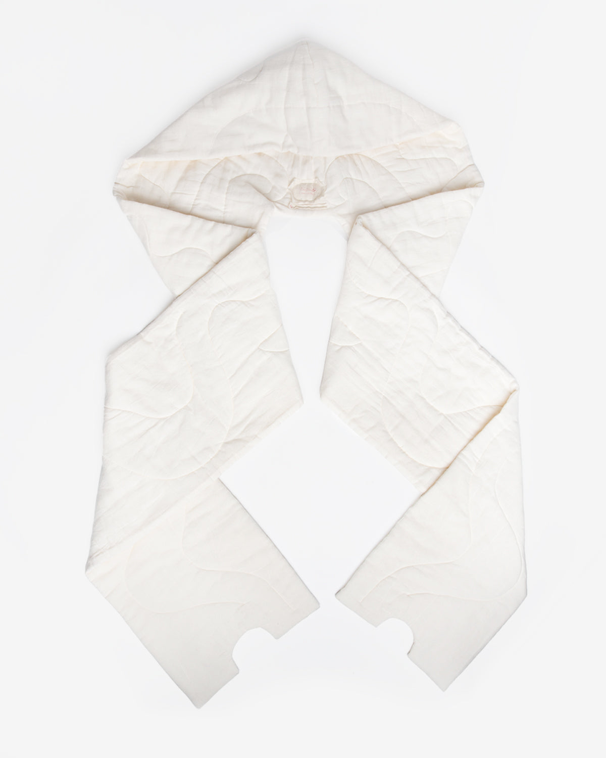 Hooded Scarf in Off-White