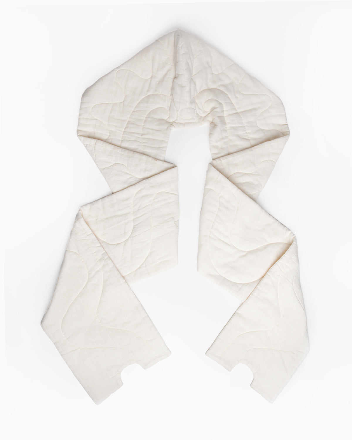 Hooded Scarf in Off-White