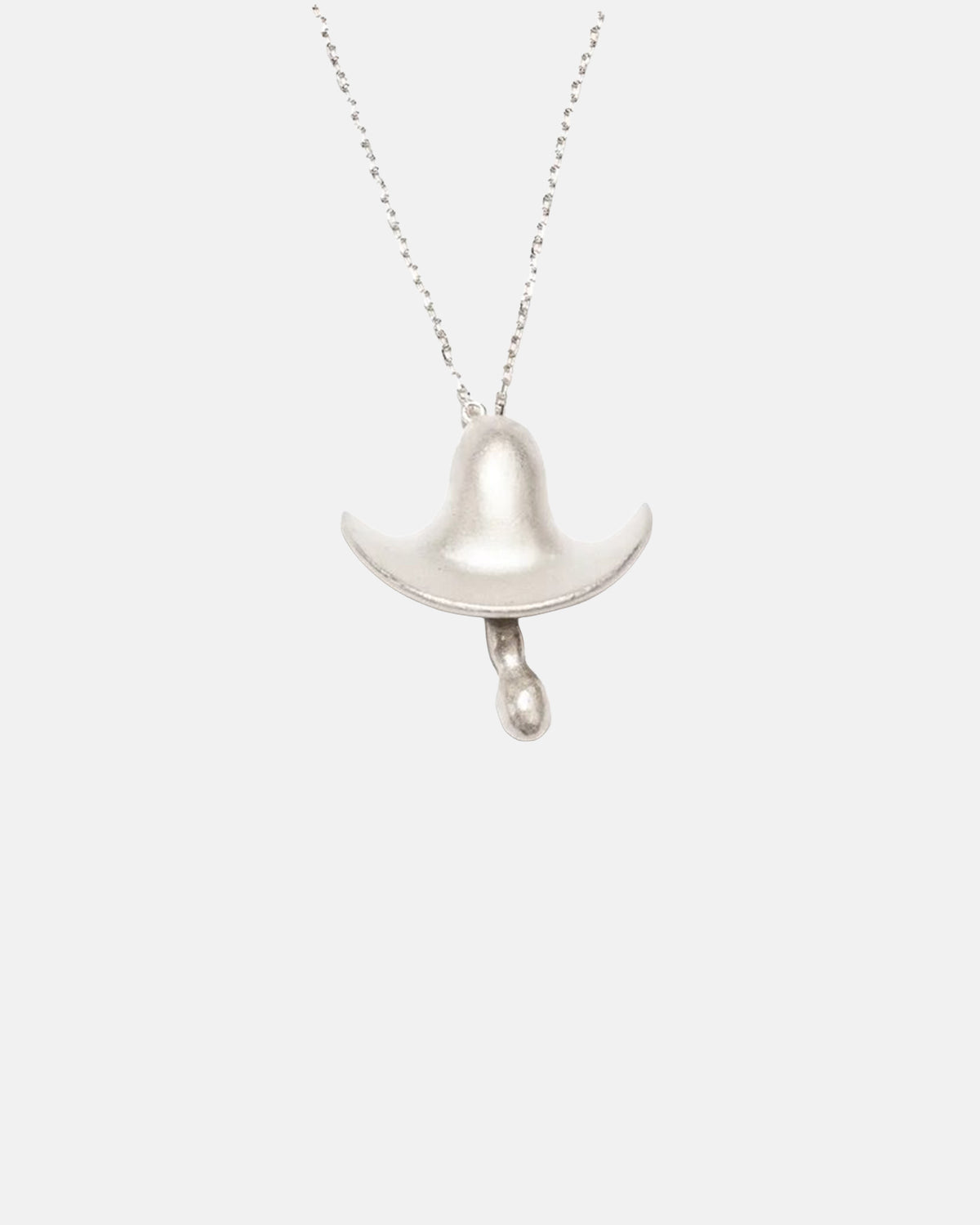 Hun 925 Silver Necklace in Matte White