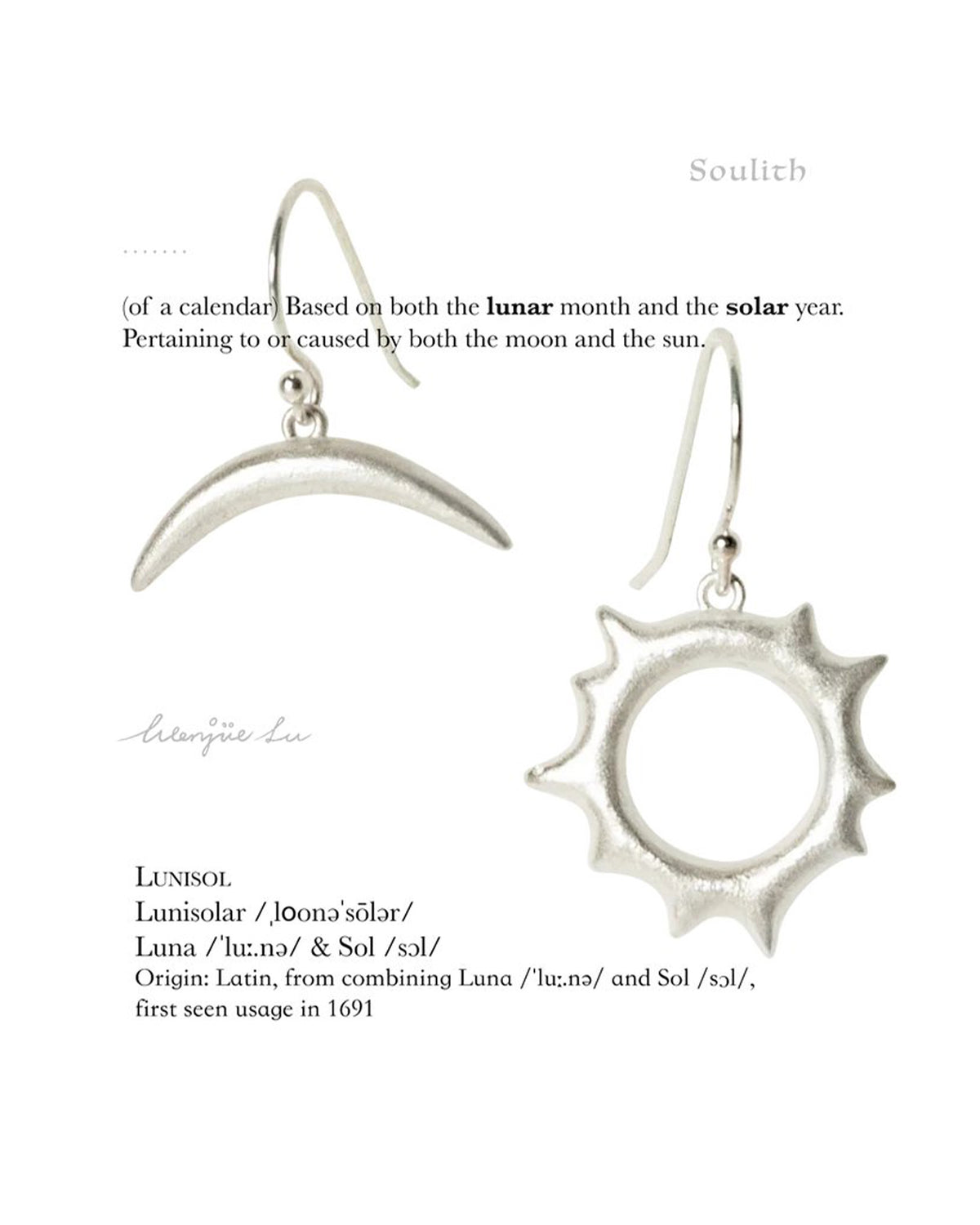 Lunisol Earrings in 925 Silver