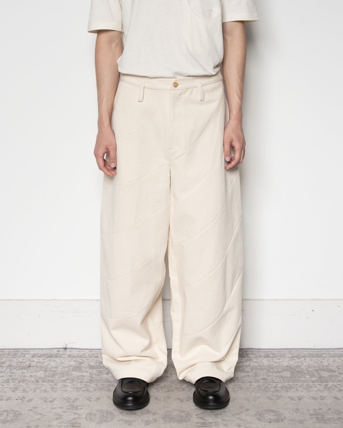 Swirl Trousers in Off White