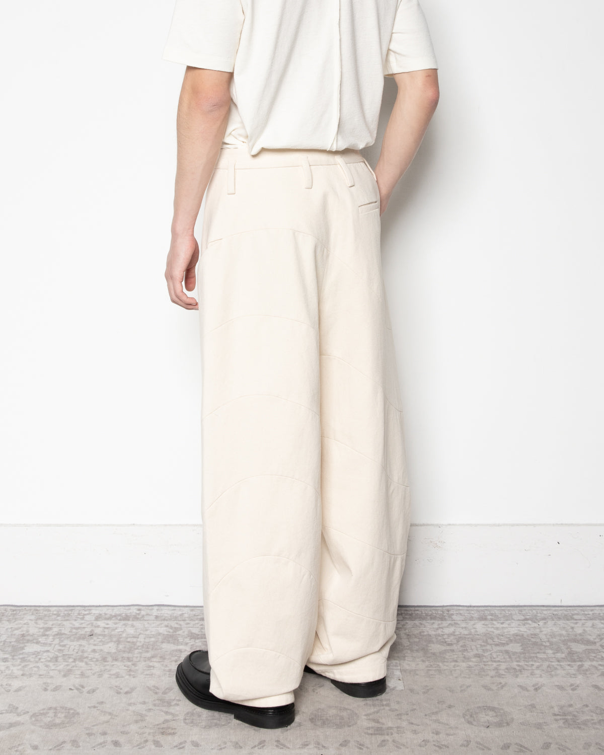 Swirl Trousers in Off White