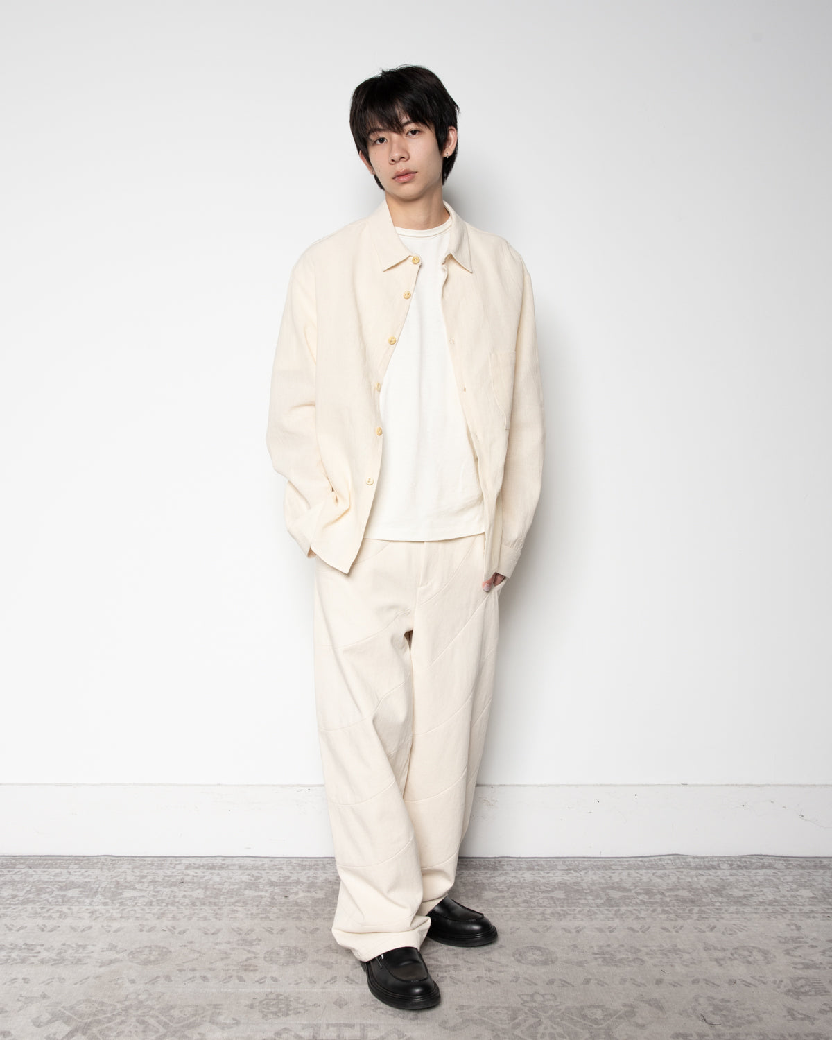 Swirl Trousers in Off White