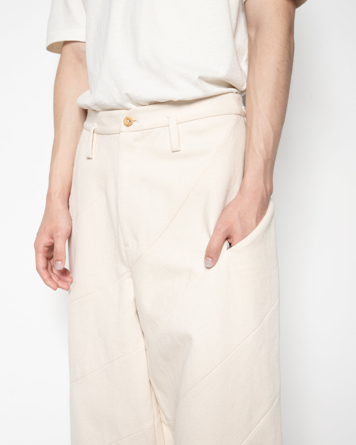 Swirl Trousers in Off White