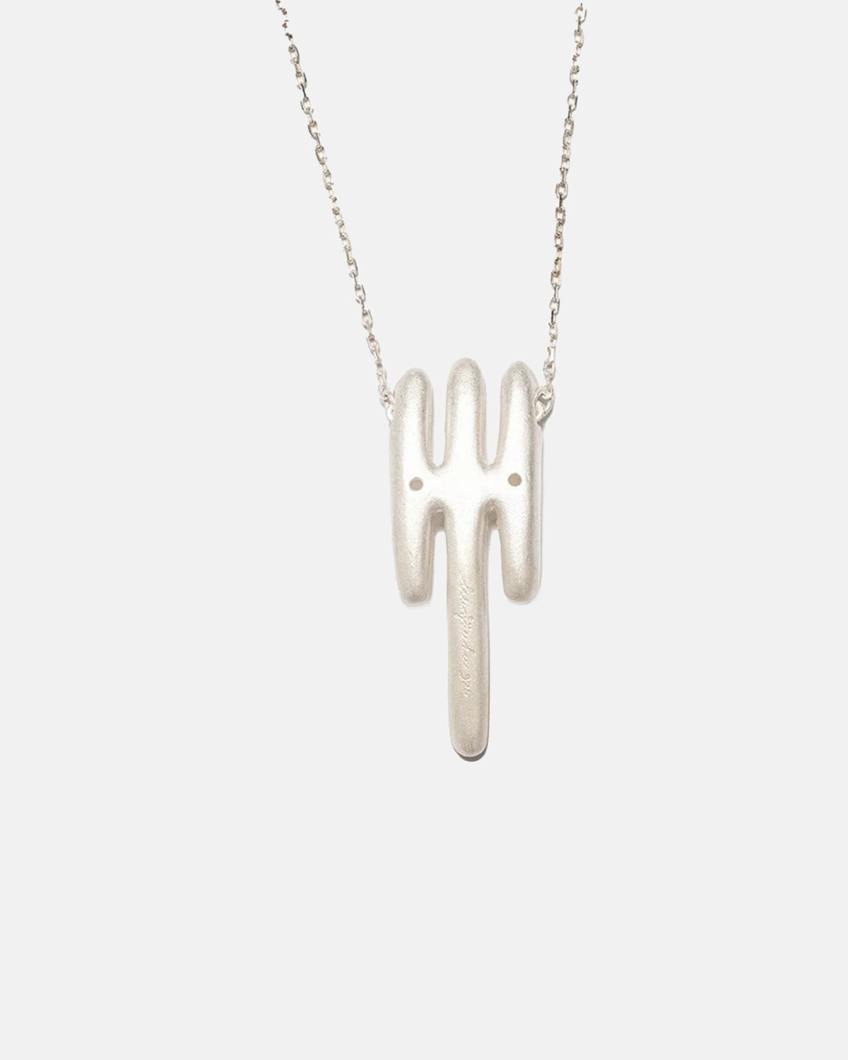 Tama 925 Silver Necklace in Matte White