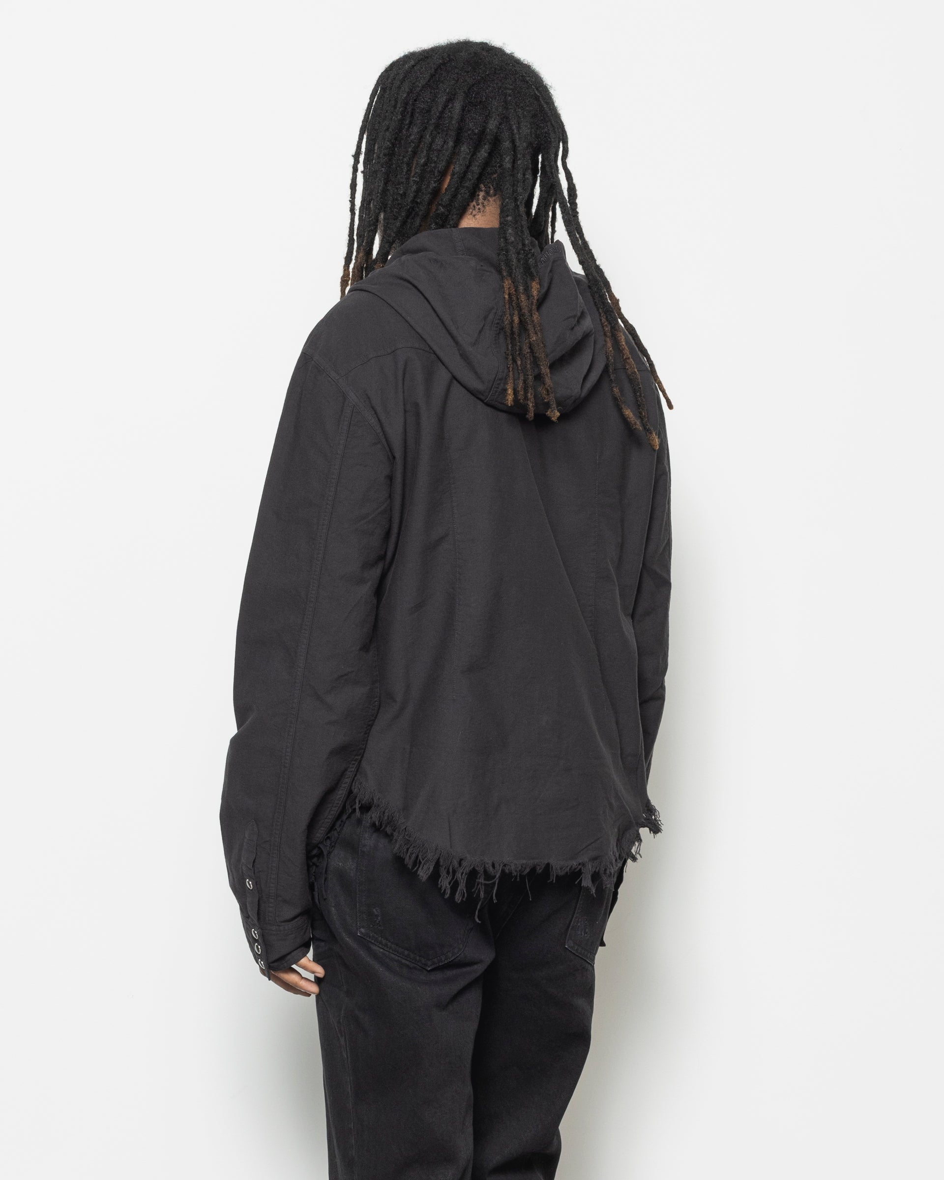 Hooded Shirt in Black