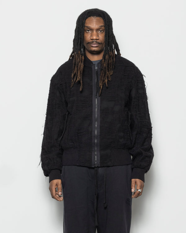 Mummy Bomber Jacket in Black
