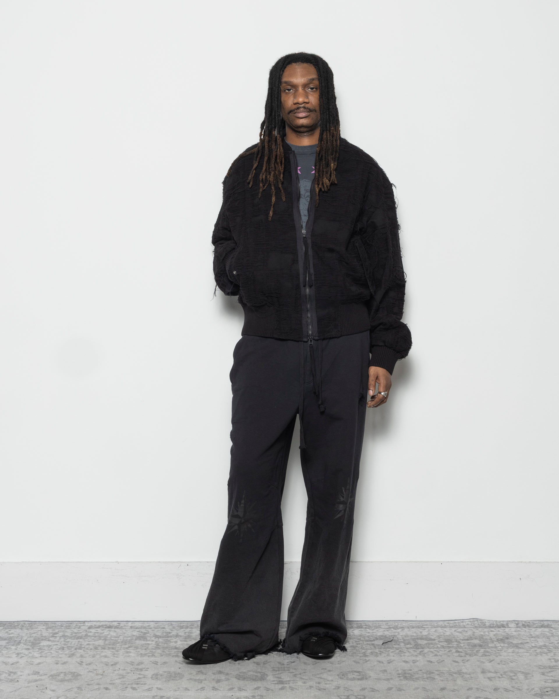 Mummy Bomber Jacket in Black