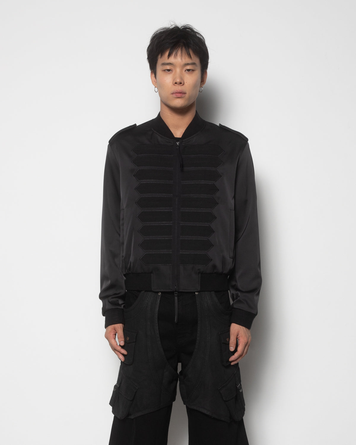 Napoleon Varsity Jacket in Washed Black