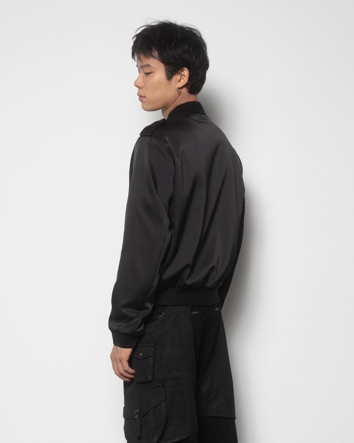 Napoleon Varsity Jacket in Washed Black