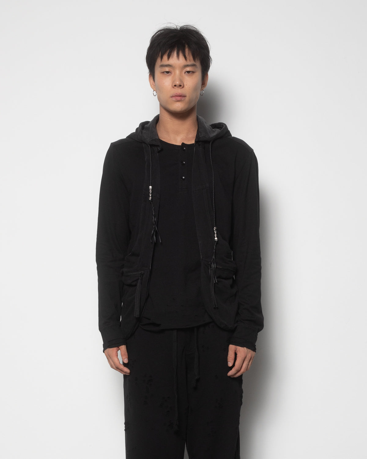 Nomad Vest in Washed Black