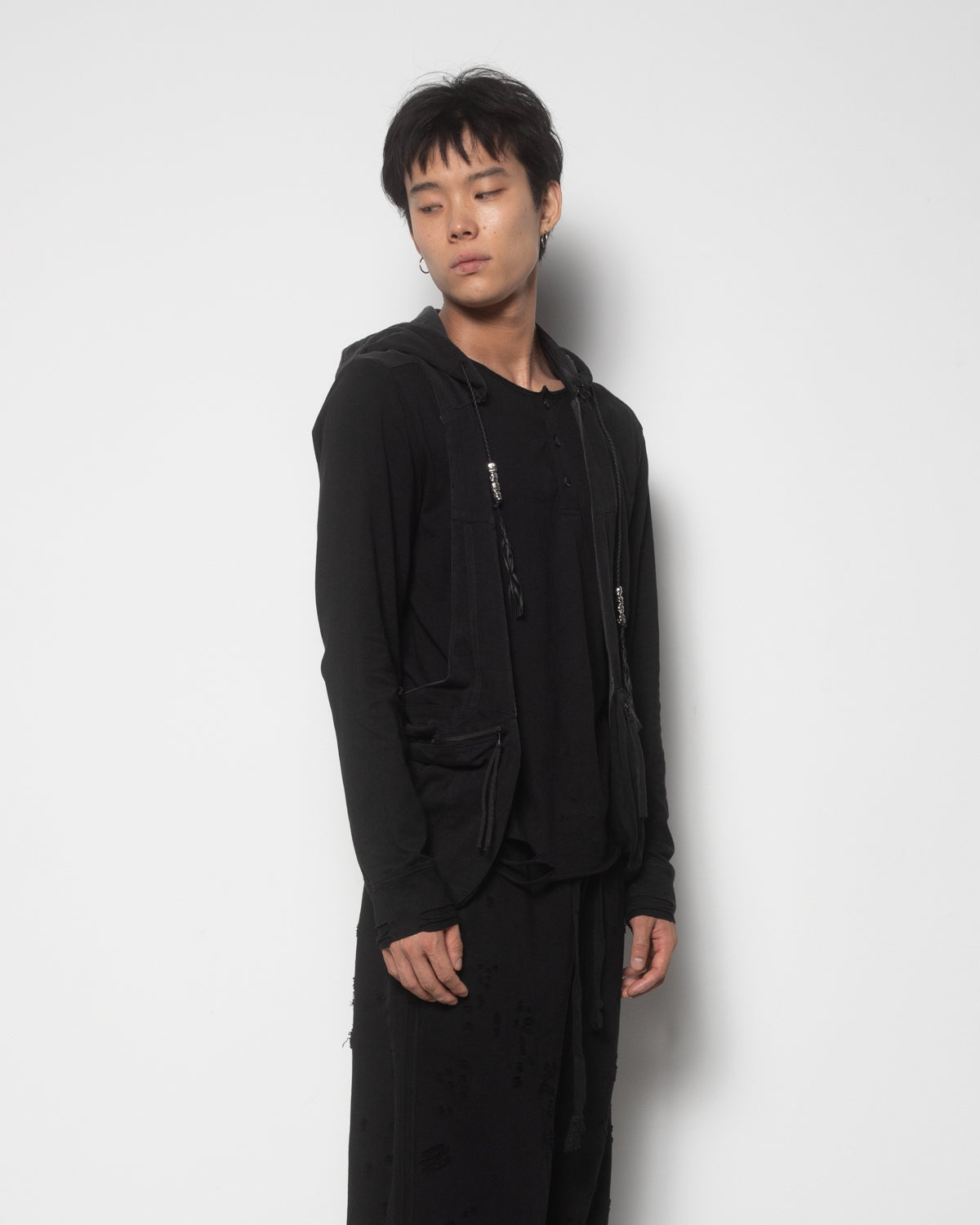 Nomad Vest in Washed Black