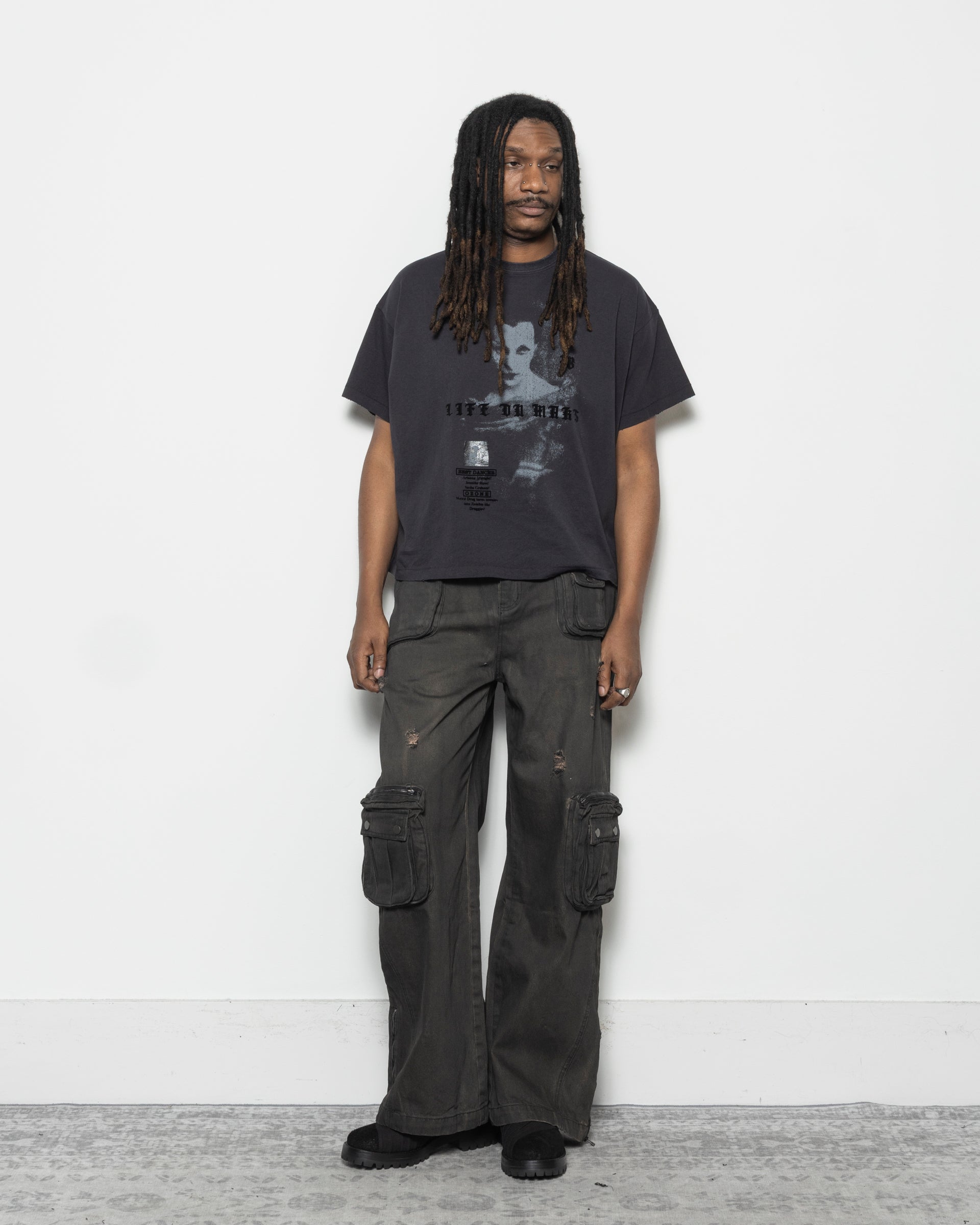 Safari Cargo Pants in Black