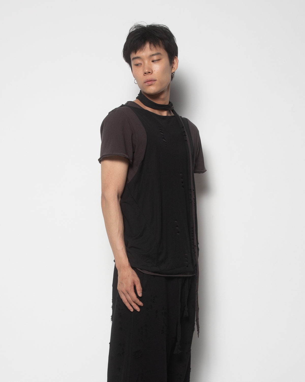 Scarf Tee in Dirt