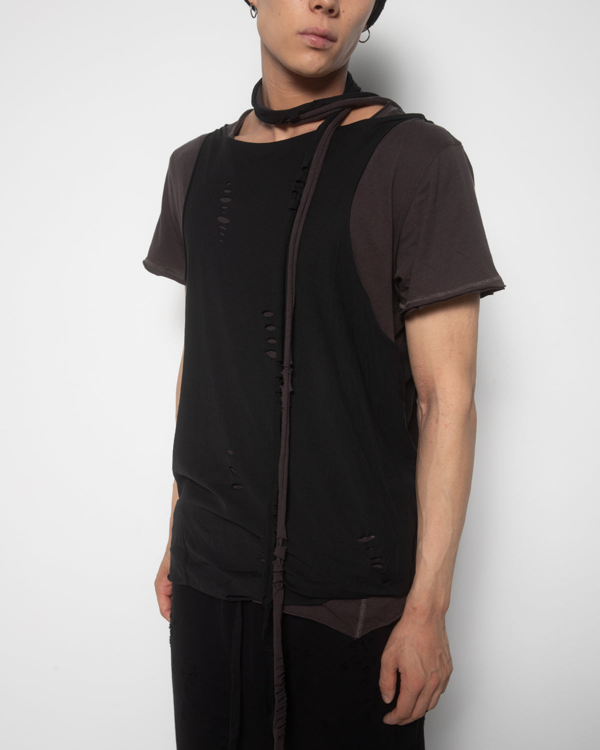 Scarf Tee in Dirt