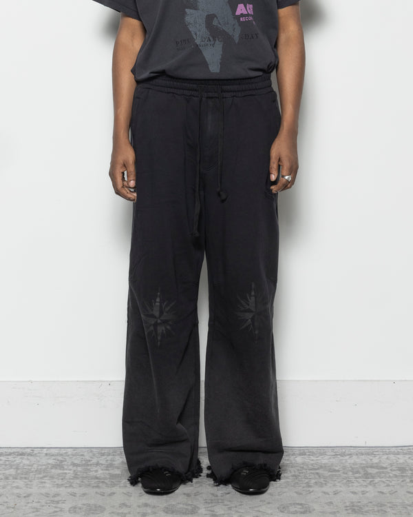 Tattoo Sweatpants in Faded Black