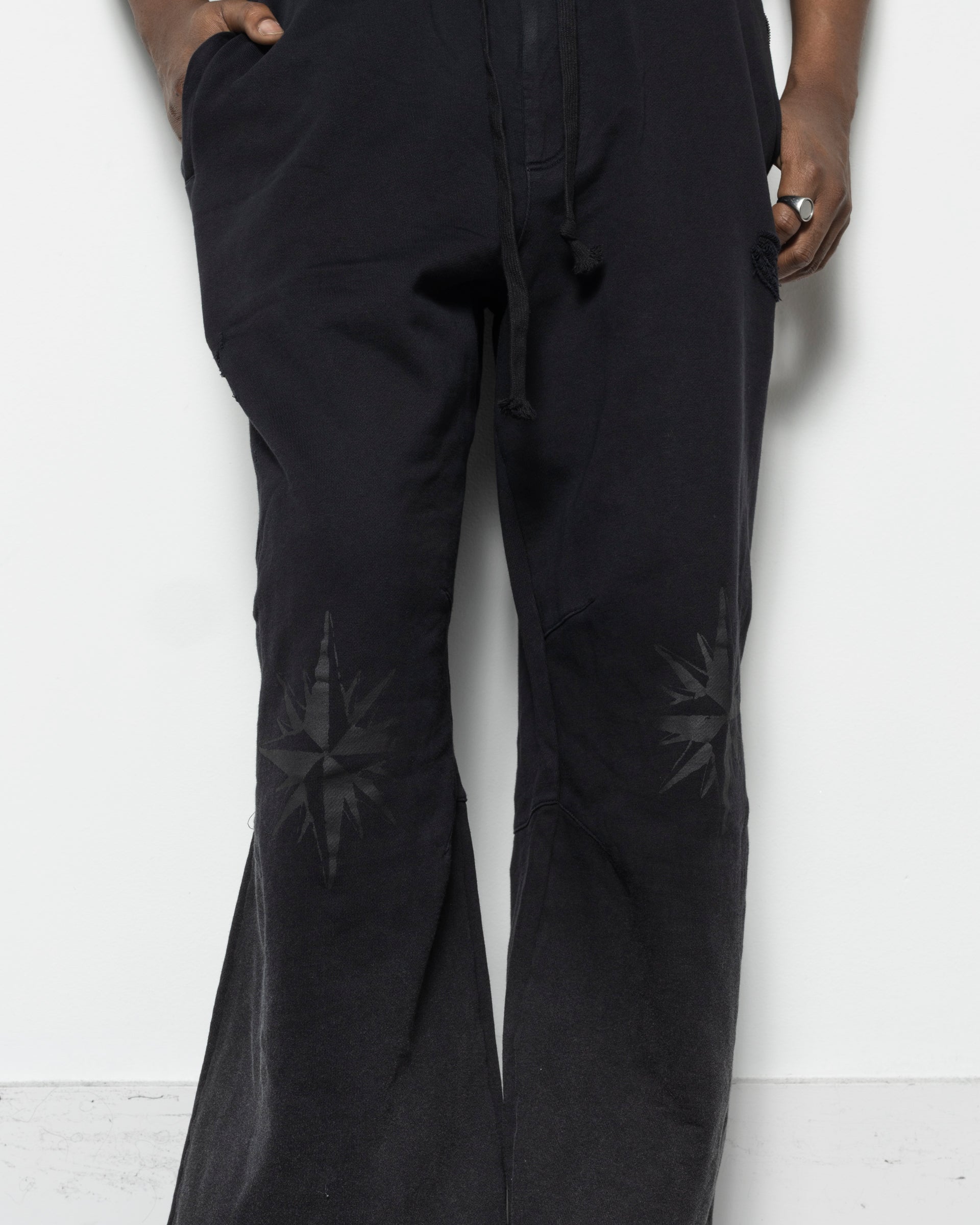 Tattoo Sweatpants in Faded Black