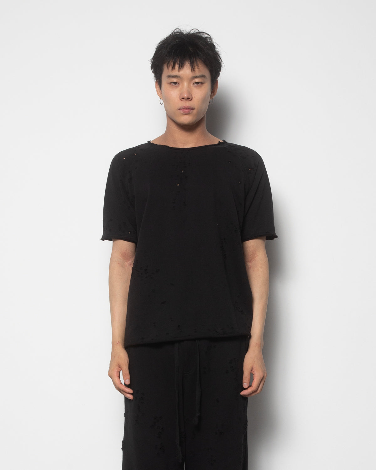 Thrashed Tee in Black
