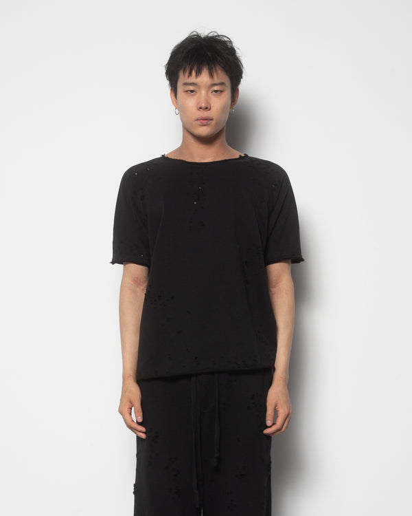 Thrashed Tee in Black