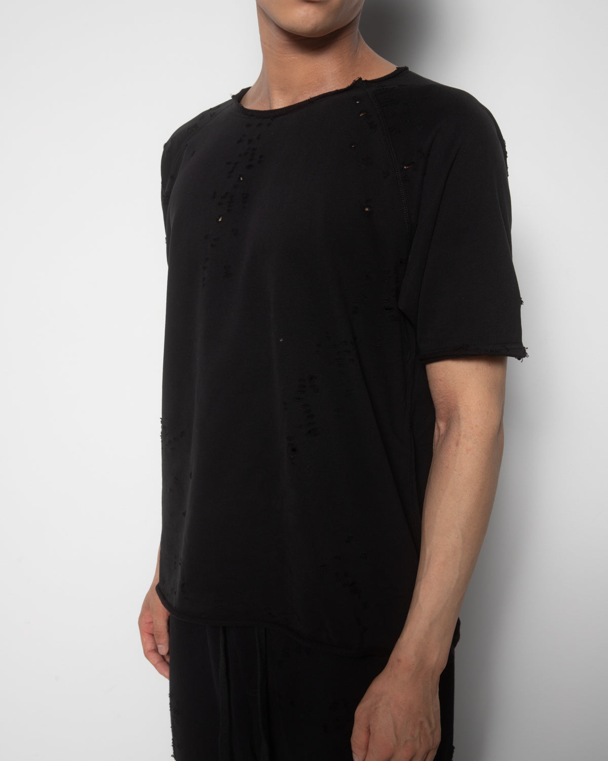Thrashed Tee in Black