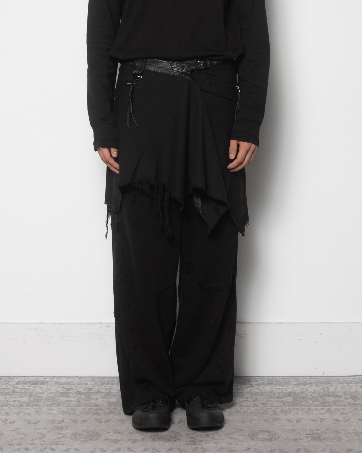 Wanderer Wrap Skirt in Black