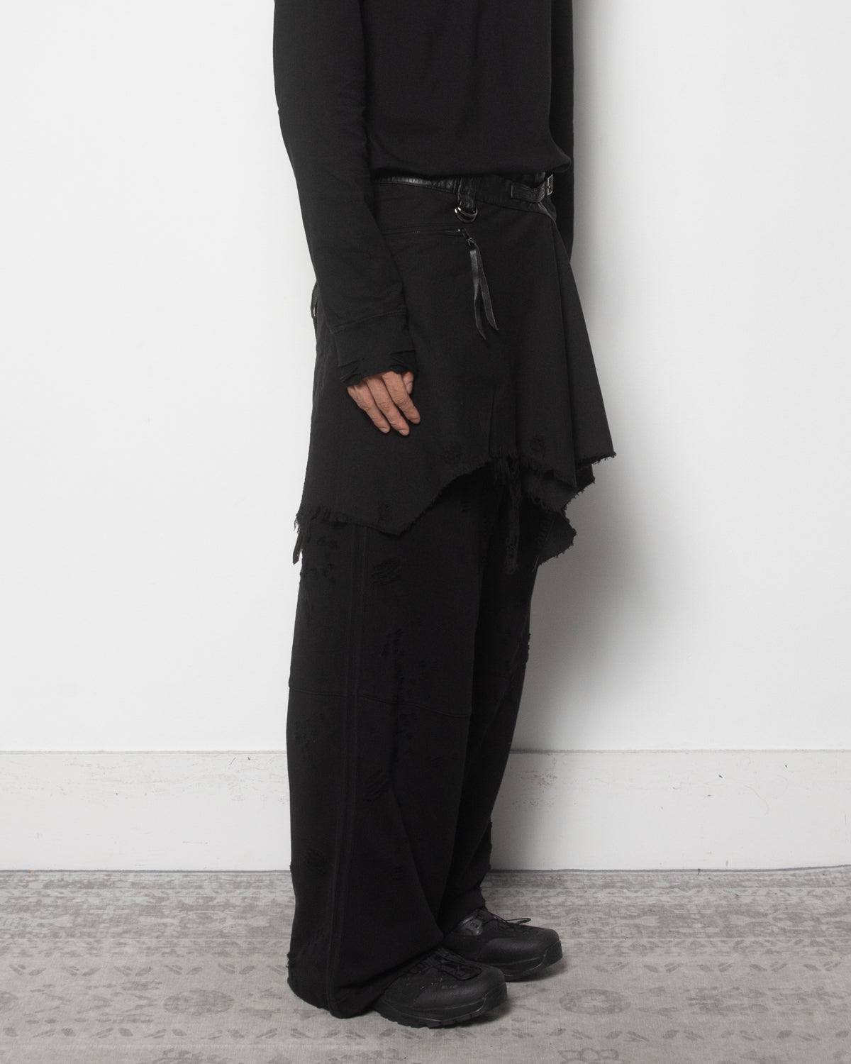 Wanderer Wrap Skirt in Black