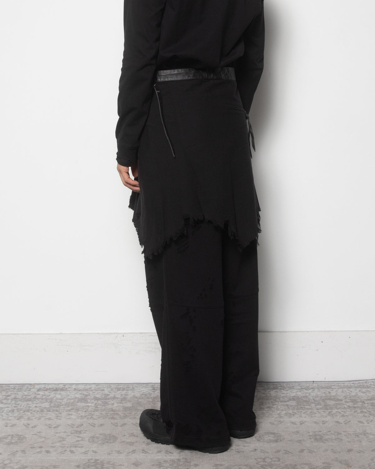 Wanderer Wrap Skirt in Black