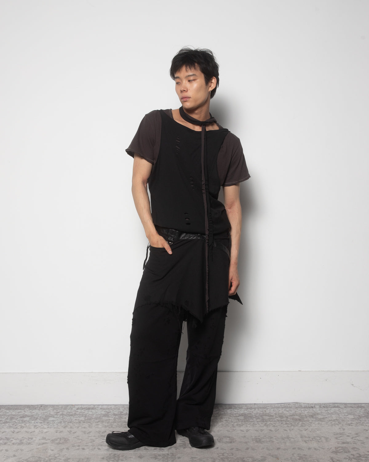 Wanderer Wrap Skirt in Black