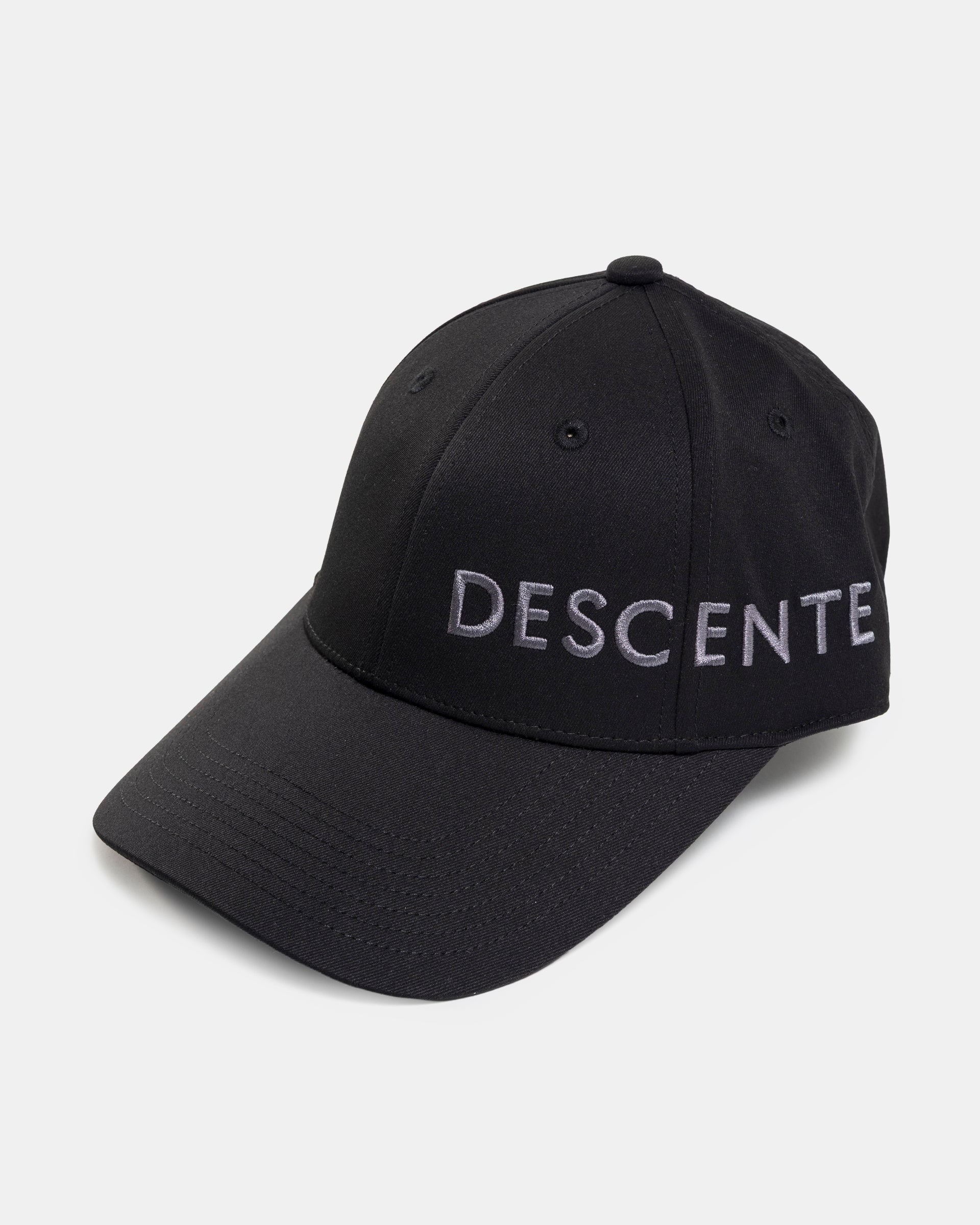 Twill Logo Ball Cap in Black